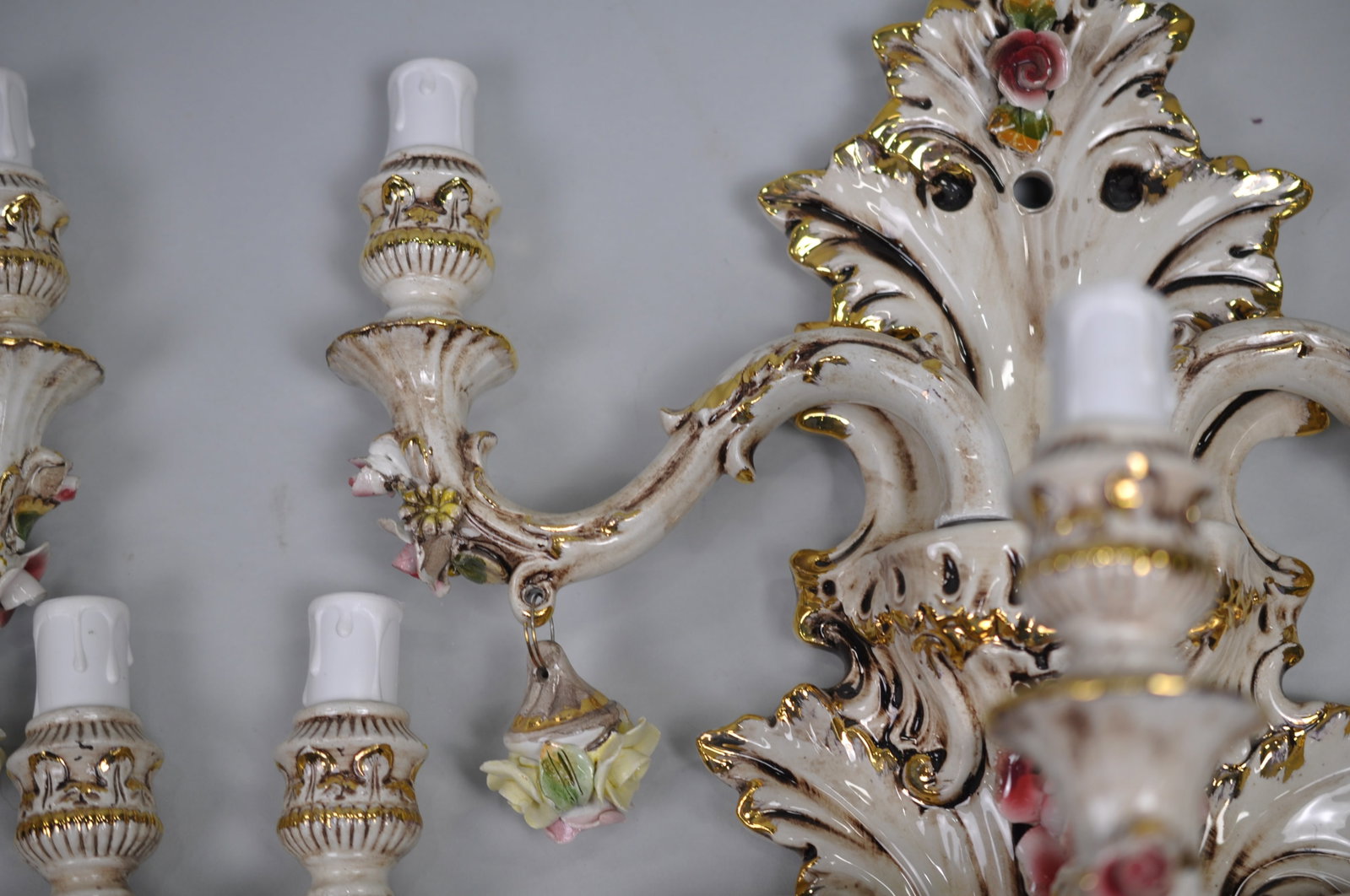Capodimonte Sconces Five Arm Set - 19