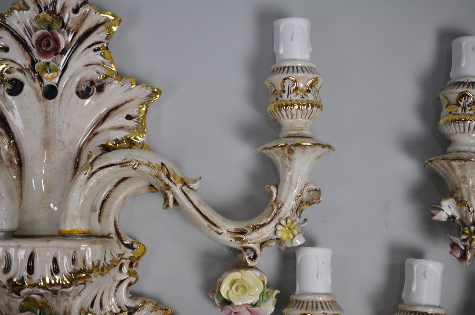 Capodimonte Sconces Five Arm Set - 8