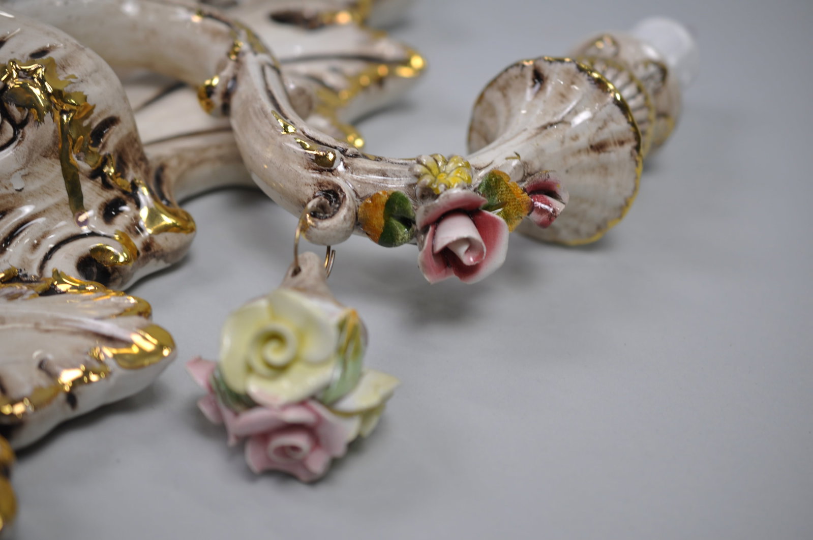 Capodimonte Sconces Three Arm Set - 18