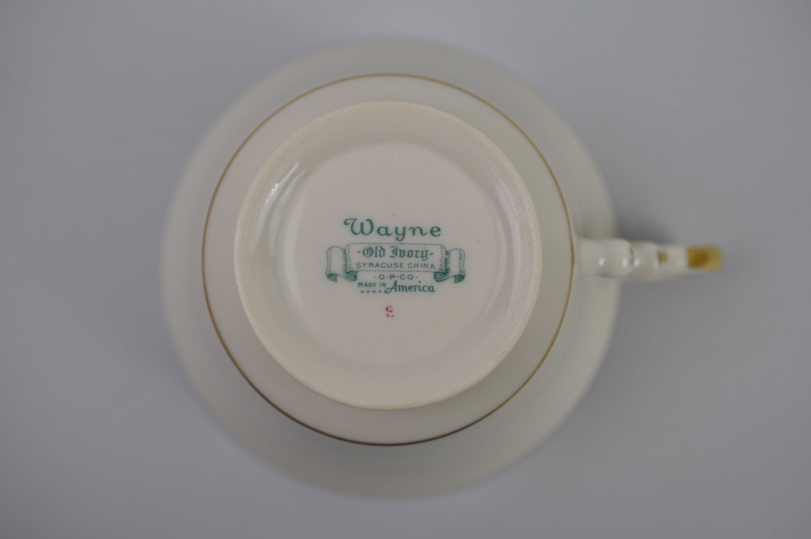 Wayne Syracuse China 19 Teacups & Saucers - 16