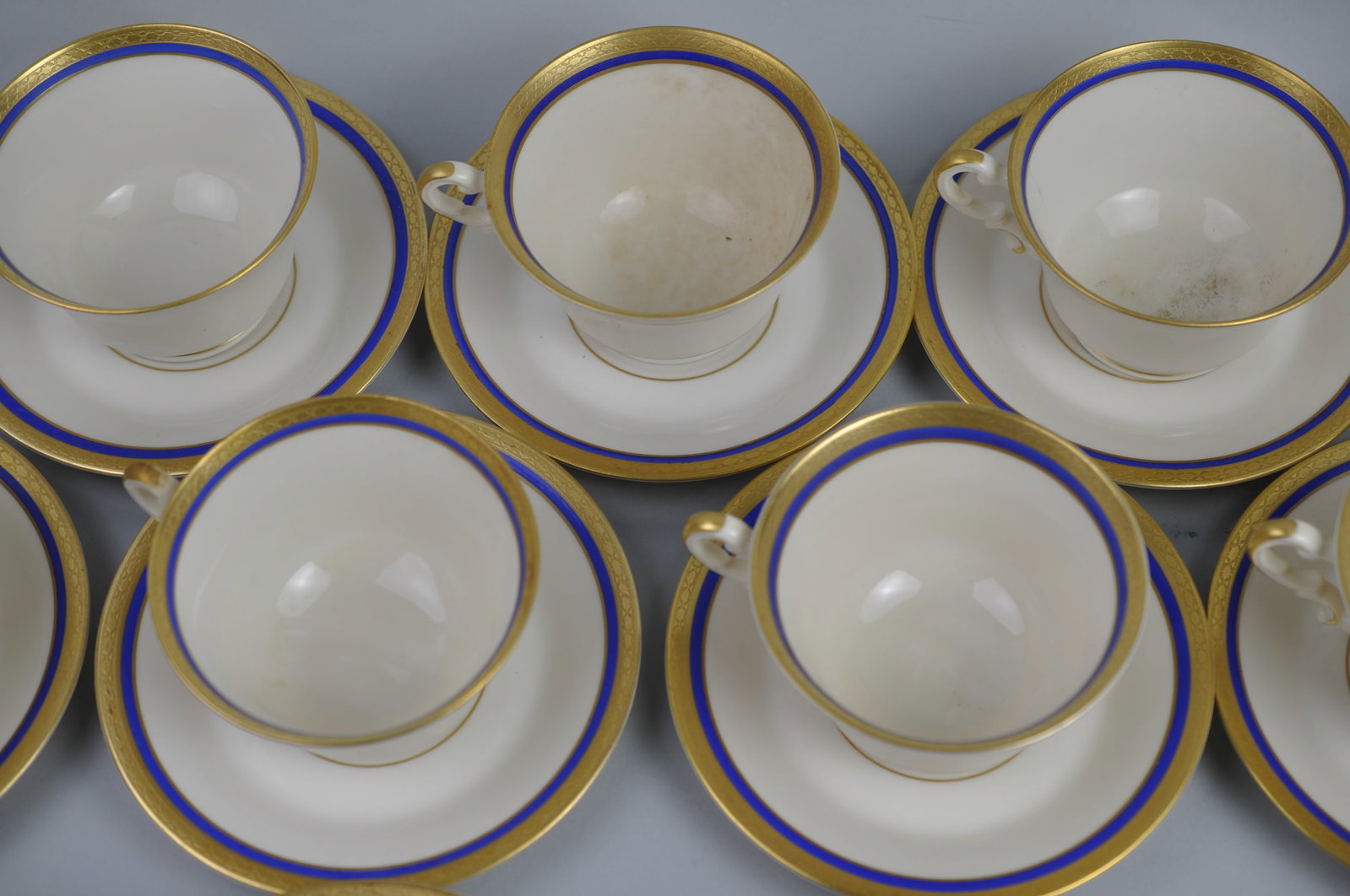 Wayne Syracuse China 19 Teacups & Saucers - 3