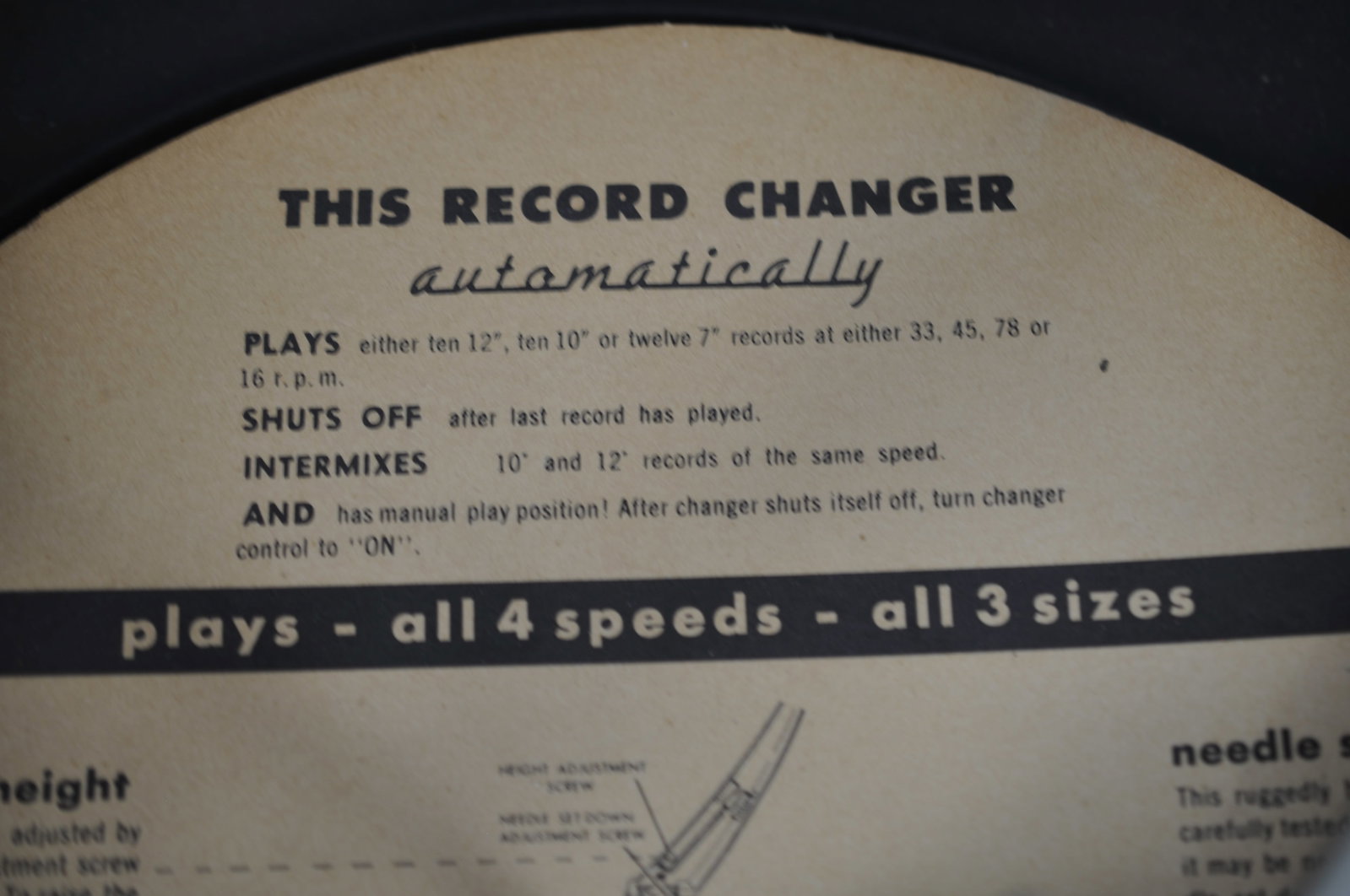 Phonola Portable Record Player - 10