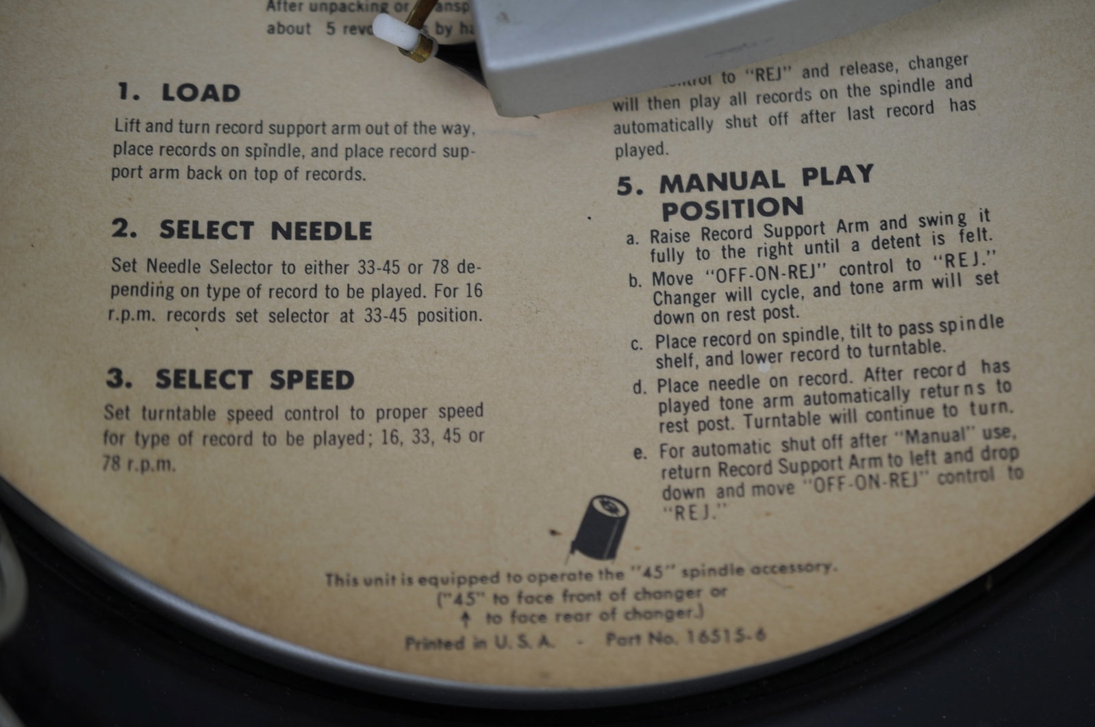 Phonola Portable Record Player - 14