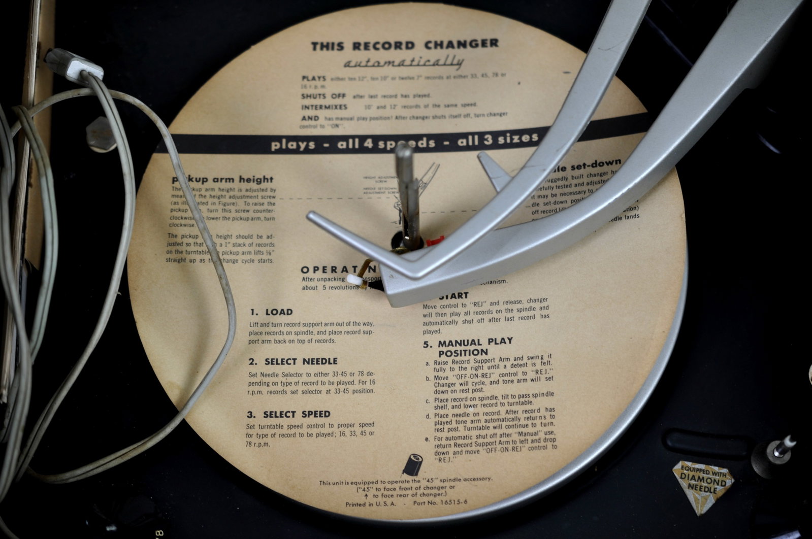 Phonola Portable Record Player - 7