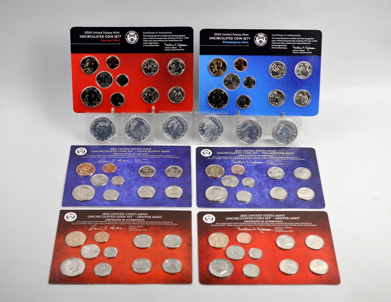 Six Silver Britannia's & 2022-24 Mint Sets (1 of 20)