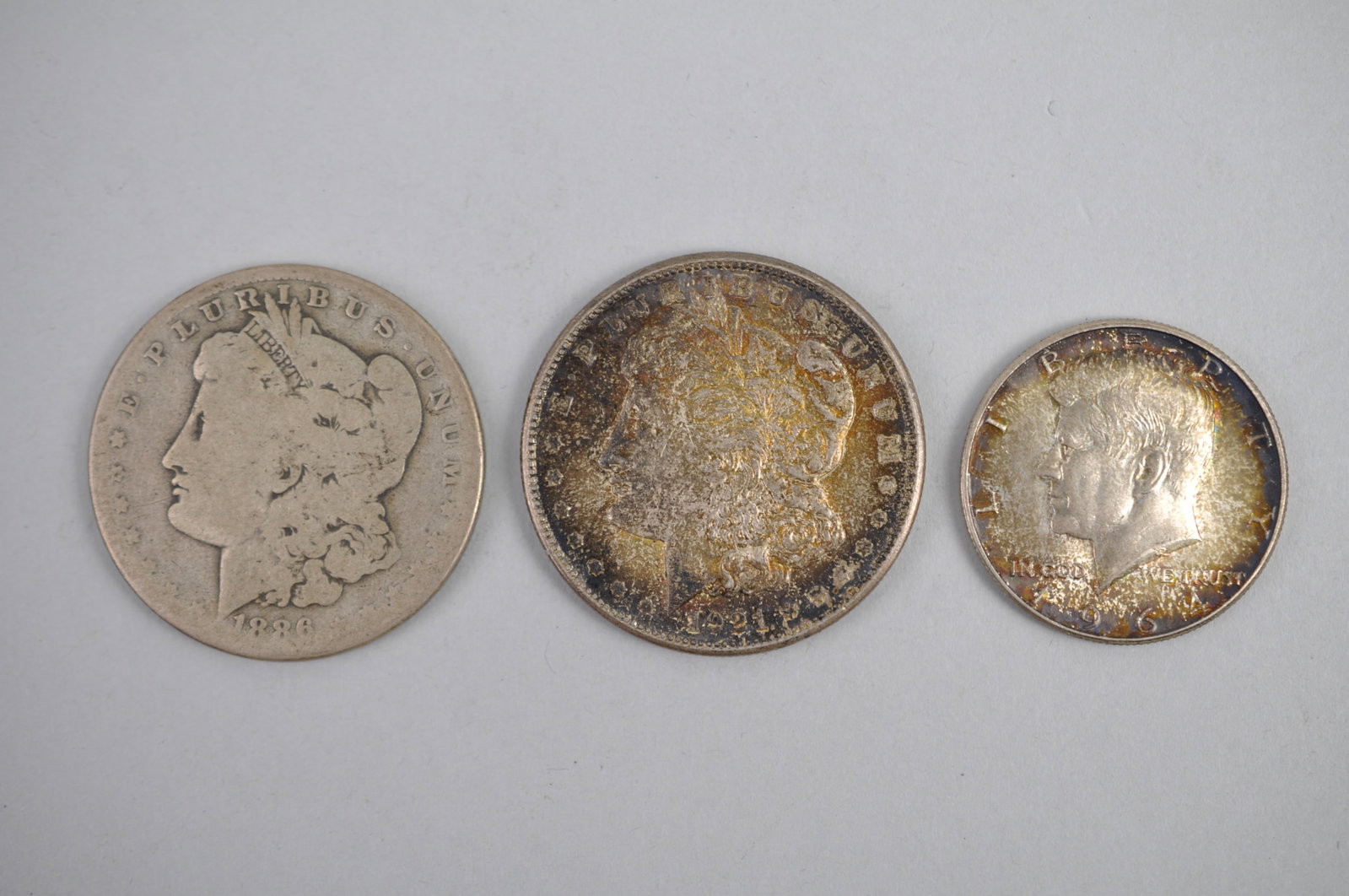 Morgan Silver Dollars & Kennedy Half Dollar (1 of 7)