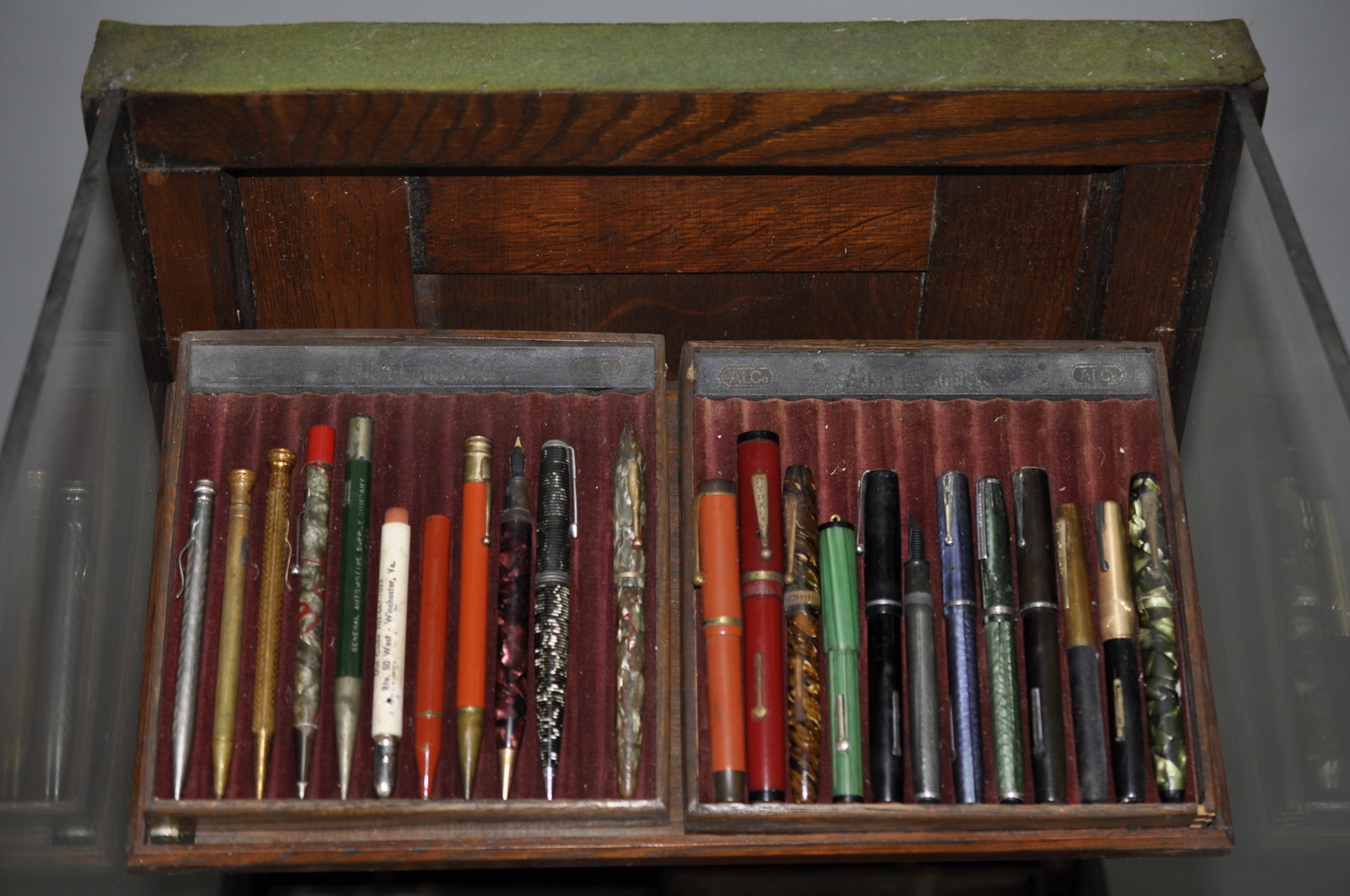 Attributed Aikin Lambert Display w Pens/Boxes - 2