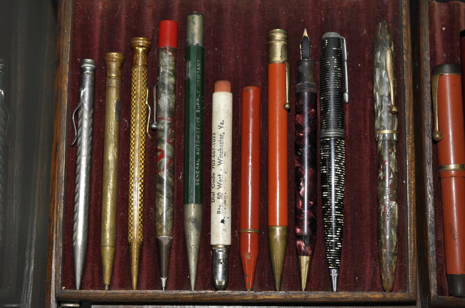 Attributed Aikin Lambert Display w Pens/Boxes - 3