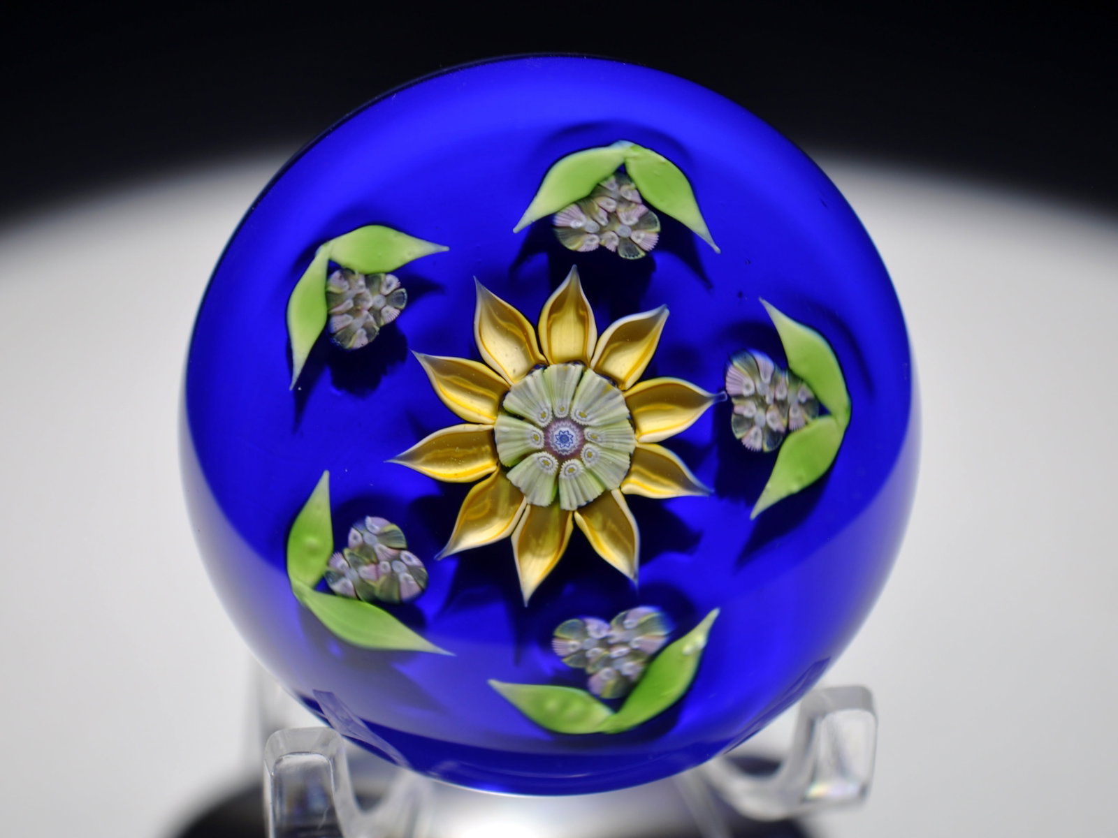 Perthshire 1980 Floral Paperweight: Attributed Brand: Perthshire, Crieff Scotland Period: