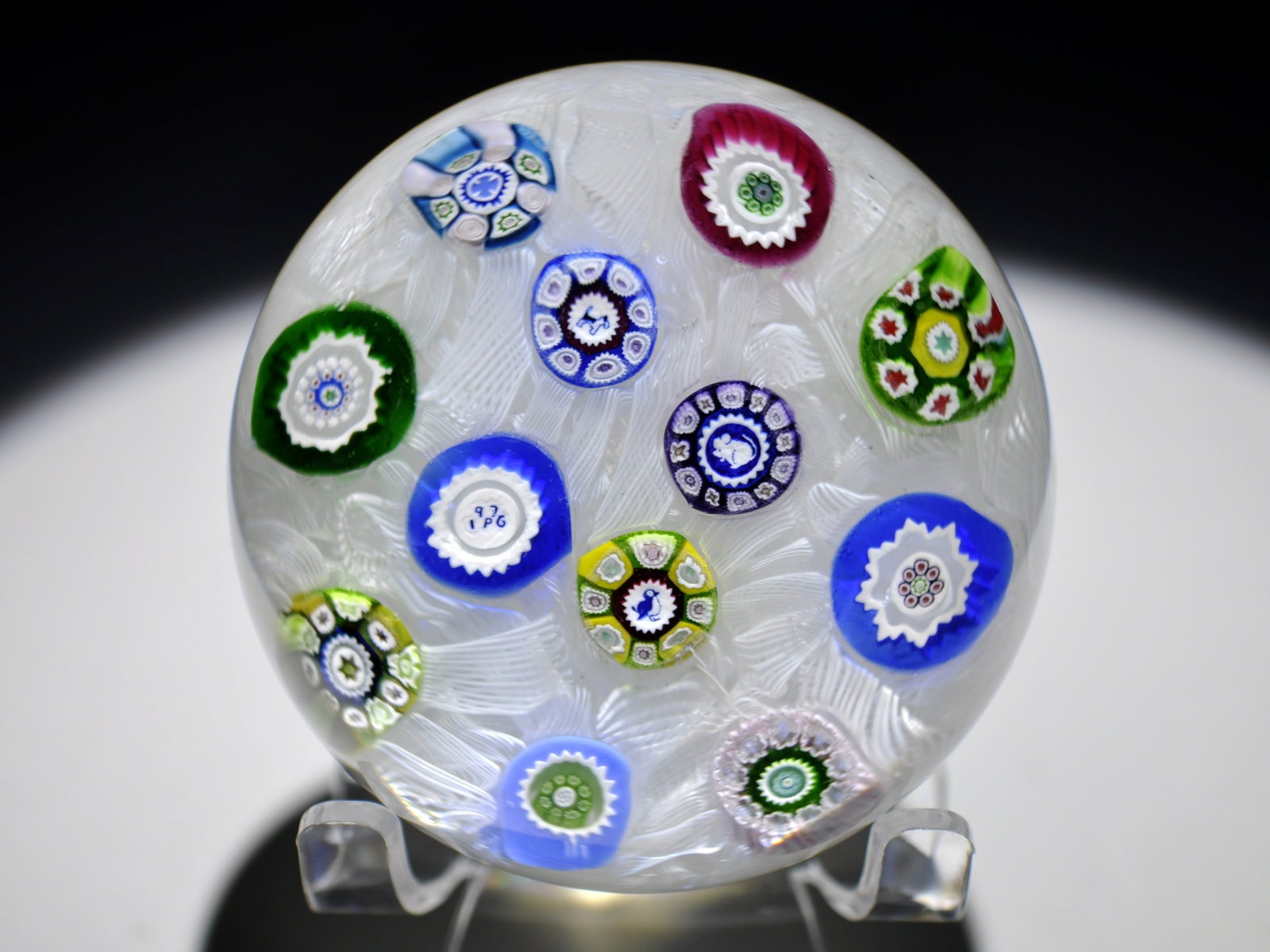 Perthshire 1976 Millefiori PP11 Weight: Attributed Brand: Perthshire, Crieff Scotland Period: