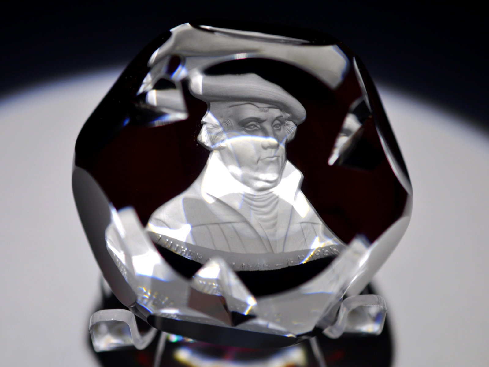 Baccarat 1955 Martin Luther Sulphide: Attributed Brand: Baccarat Period