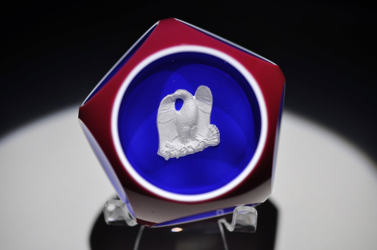 St. Louis Eagle Overlay Paperweight (1 of 8)