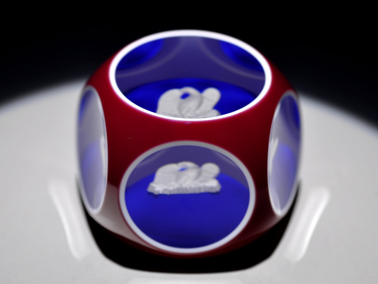 St. Louis Eagle Overlay Paperweight - 5