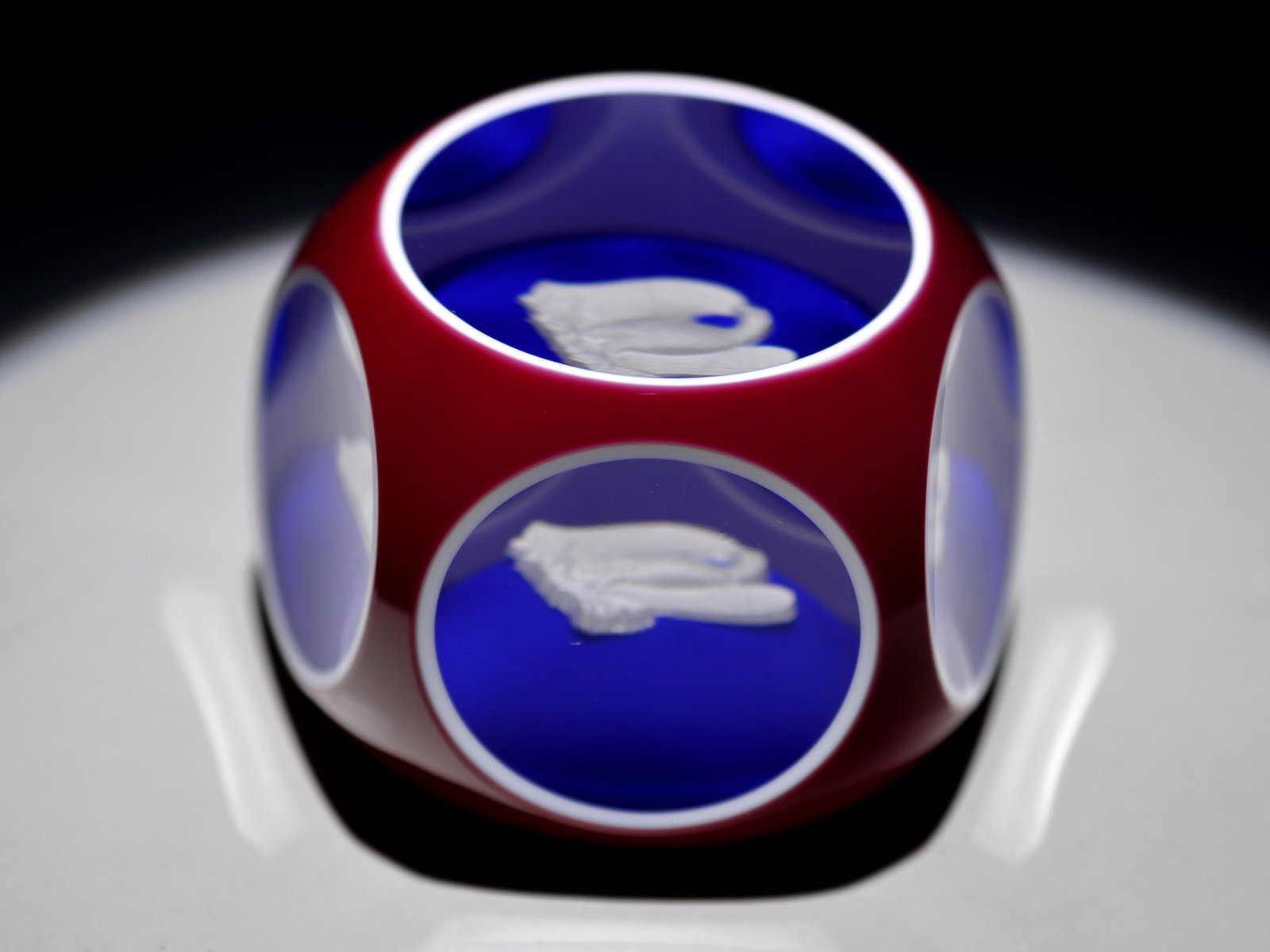 St. Louis Eagle Overlay Paperweight - 6