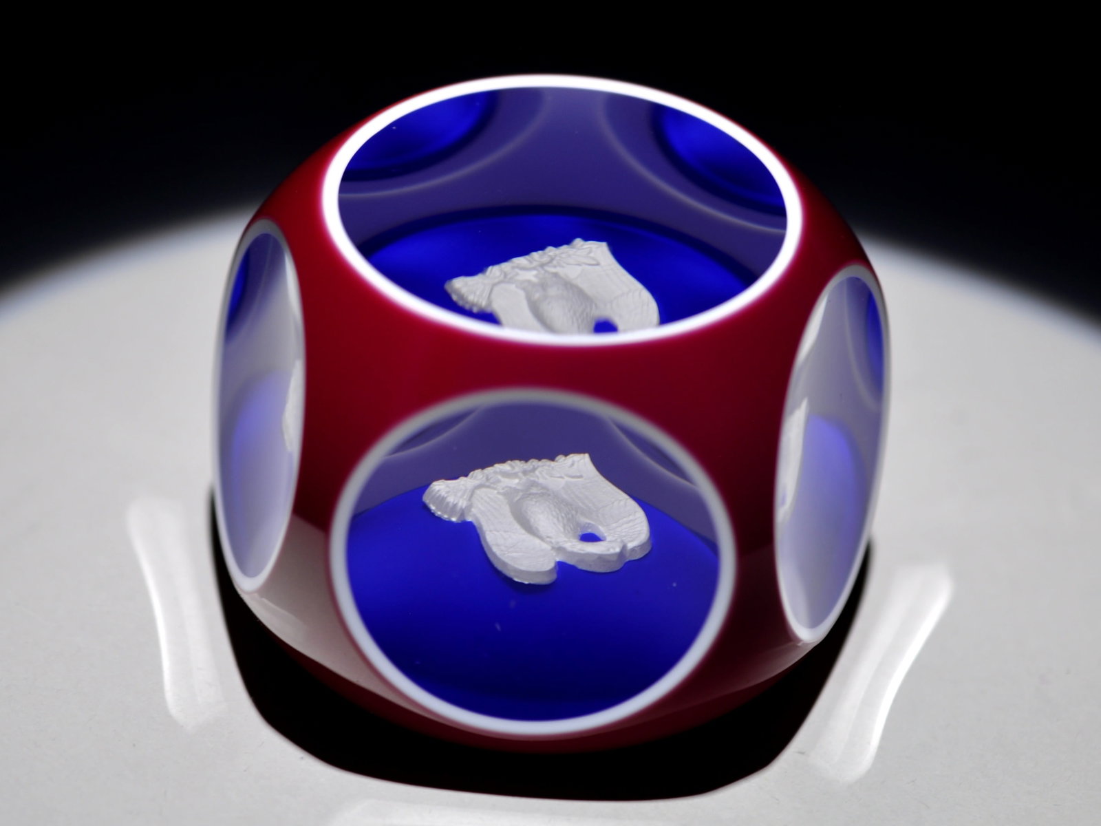 St. Louis Eagle Overlay Paperweight - 7