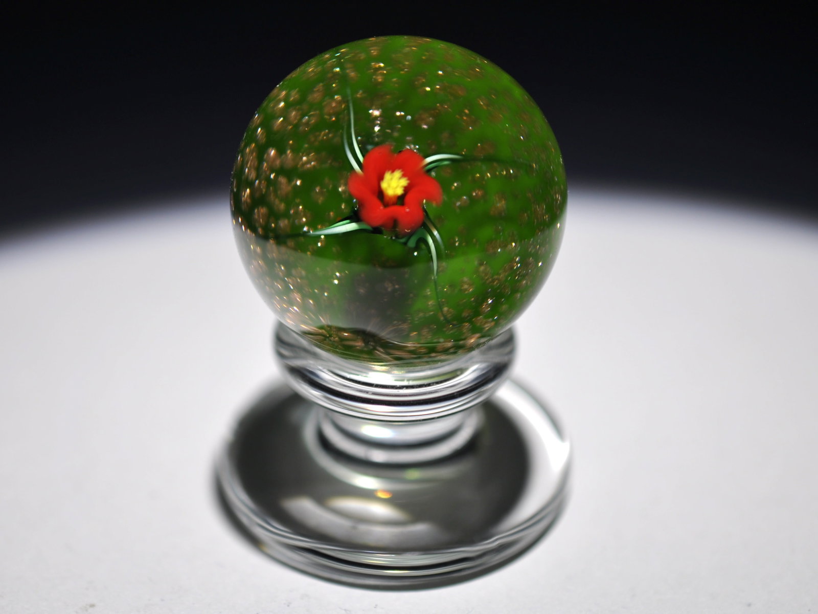 Charles Kaziun Floral Pedestal Weight: Attributed Brand: Charles Kaziun Period: