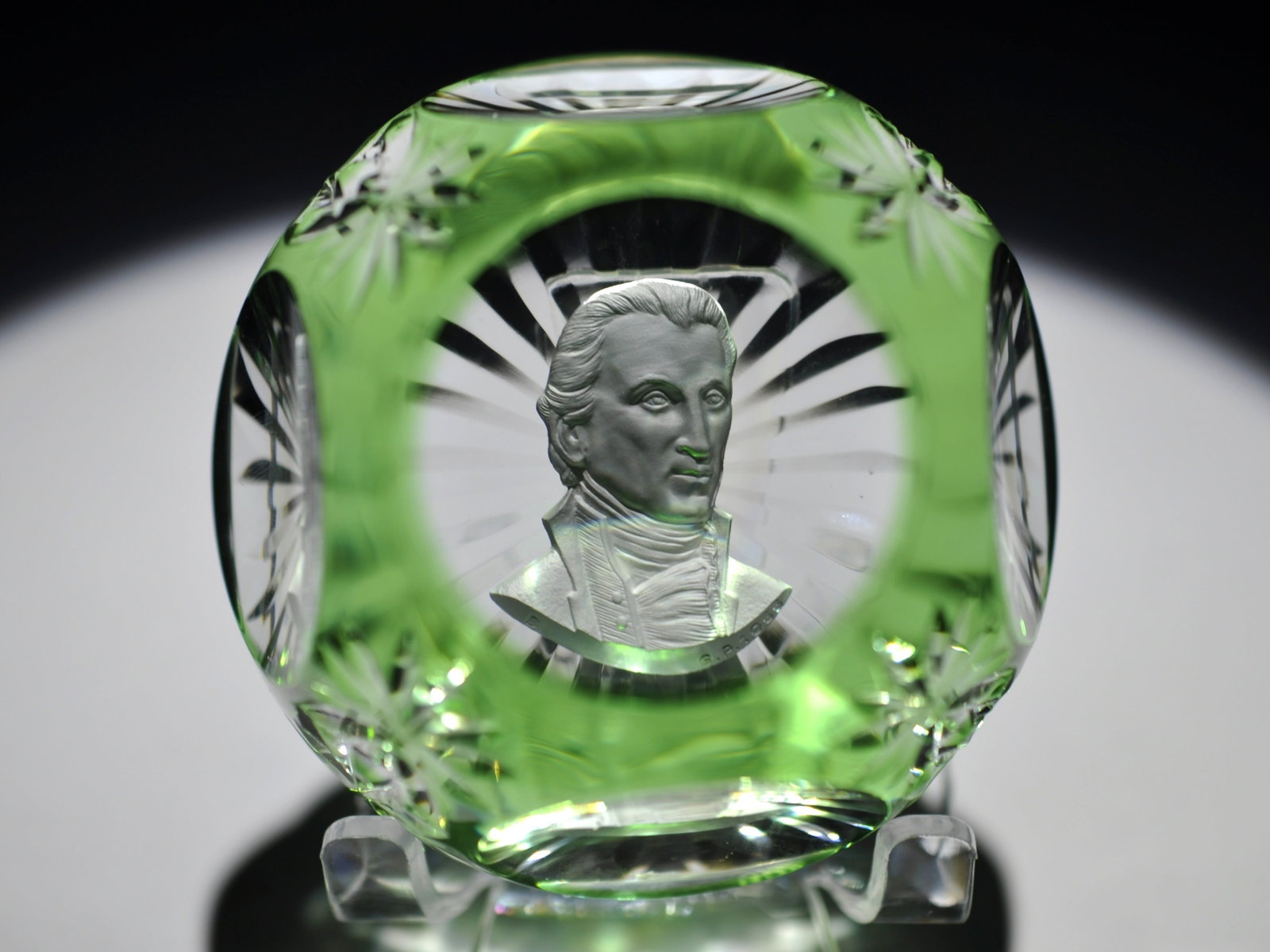 Baccarat 1970 James Monroe Sulphide: Attributed Brand: Baccarat Period: