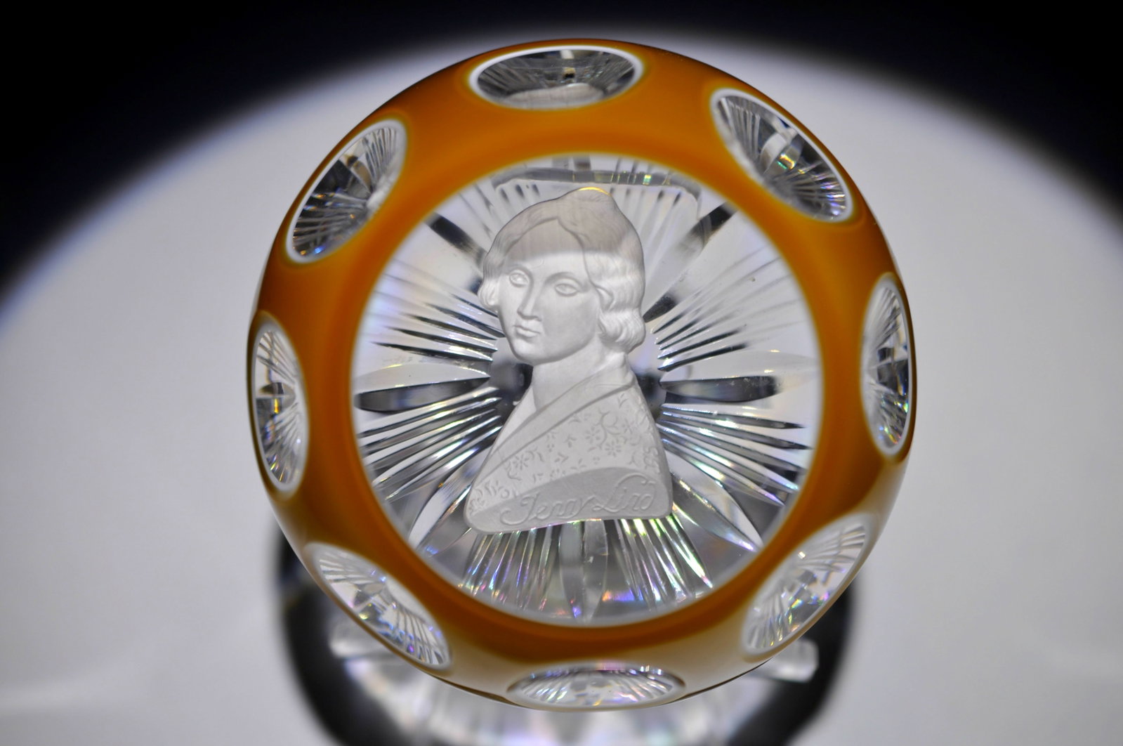 Cristal d'Albret Jenny Lind Sulphide: Attributed Brand: Cristal d'Albret Period: