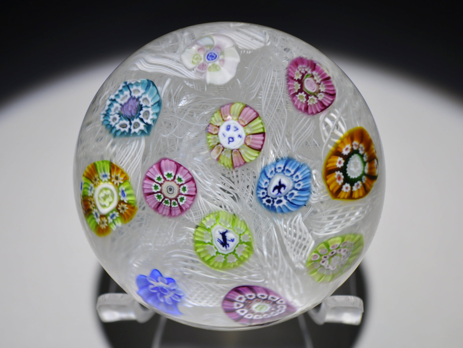Perthshire 1972 PP11 Picture Cane Millefiori: Attributed Brand: Perthshire, Crieff Scotland Period: