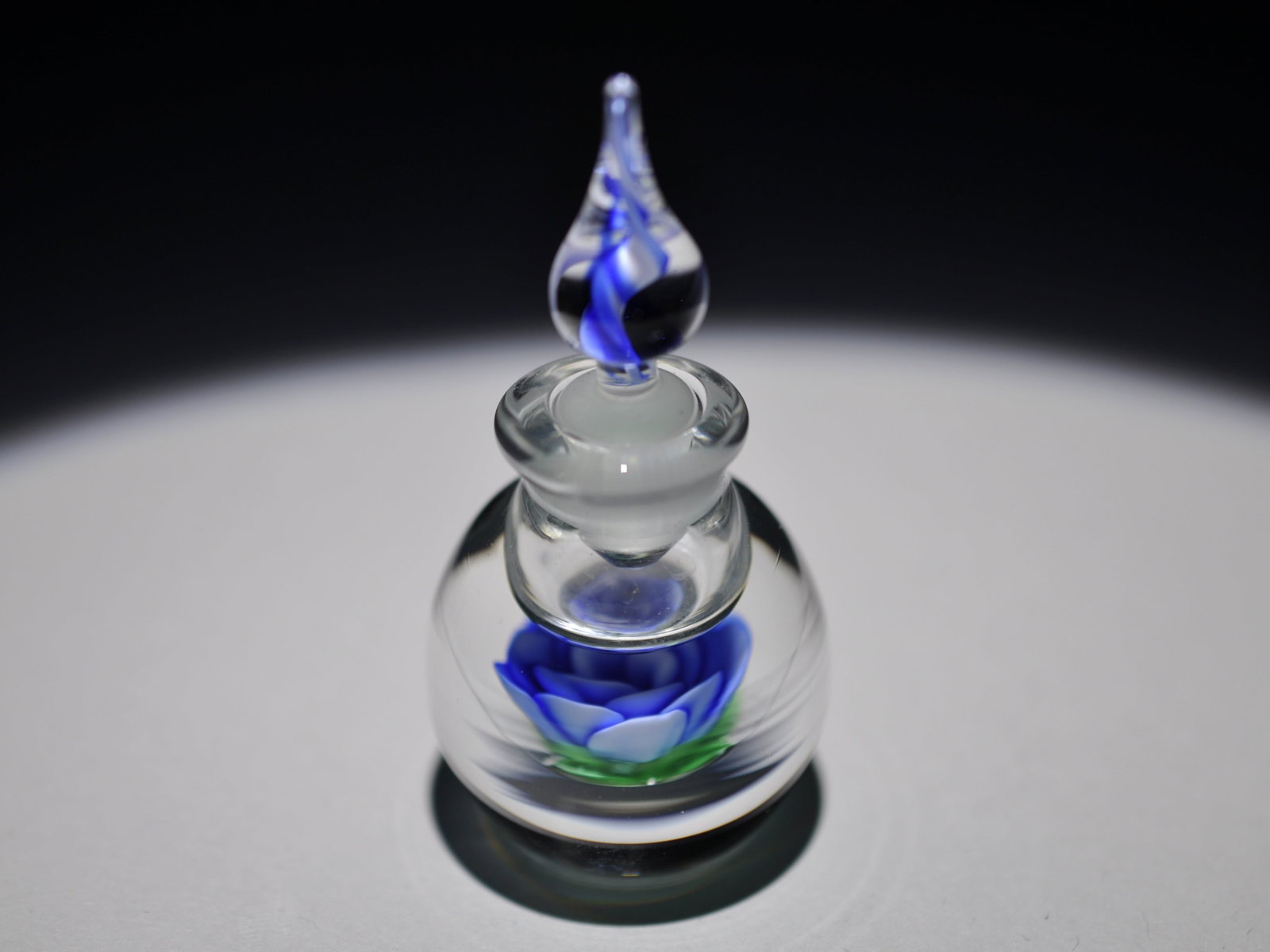Whittemore Blue Rose Fragrance Bottle: Attributed Brand: Francis Whittemore Period: