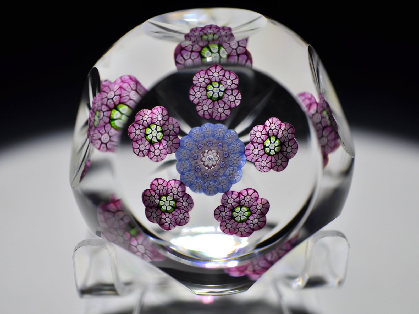 Perthshire 1980 Faceted Millefiori PP14: Attributed Brand: Perthshire, Crieff Scotland Period: </