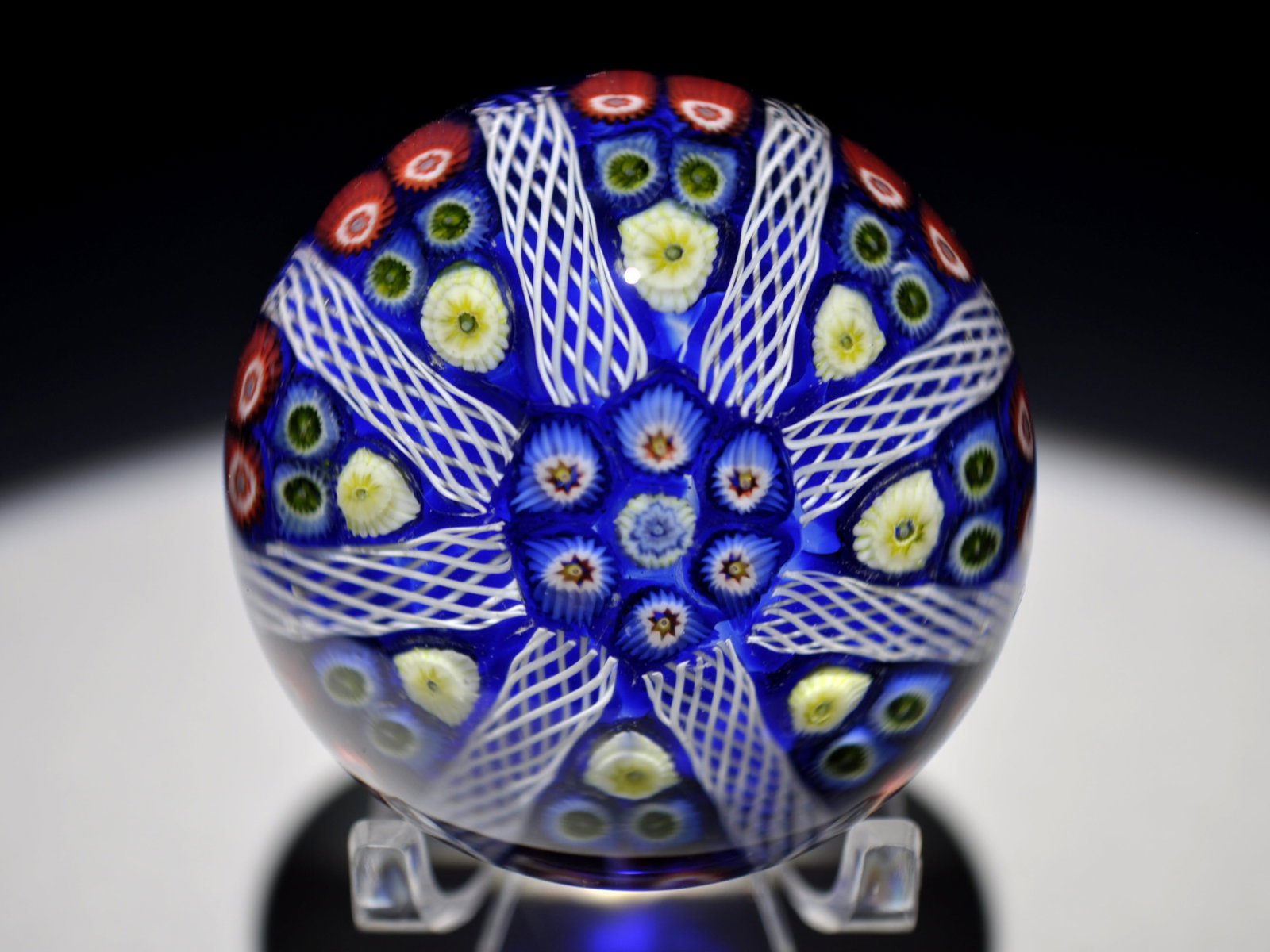Strathearn Millefiori Paperweight: Attributed Brand: Strathearn Period: