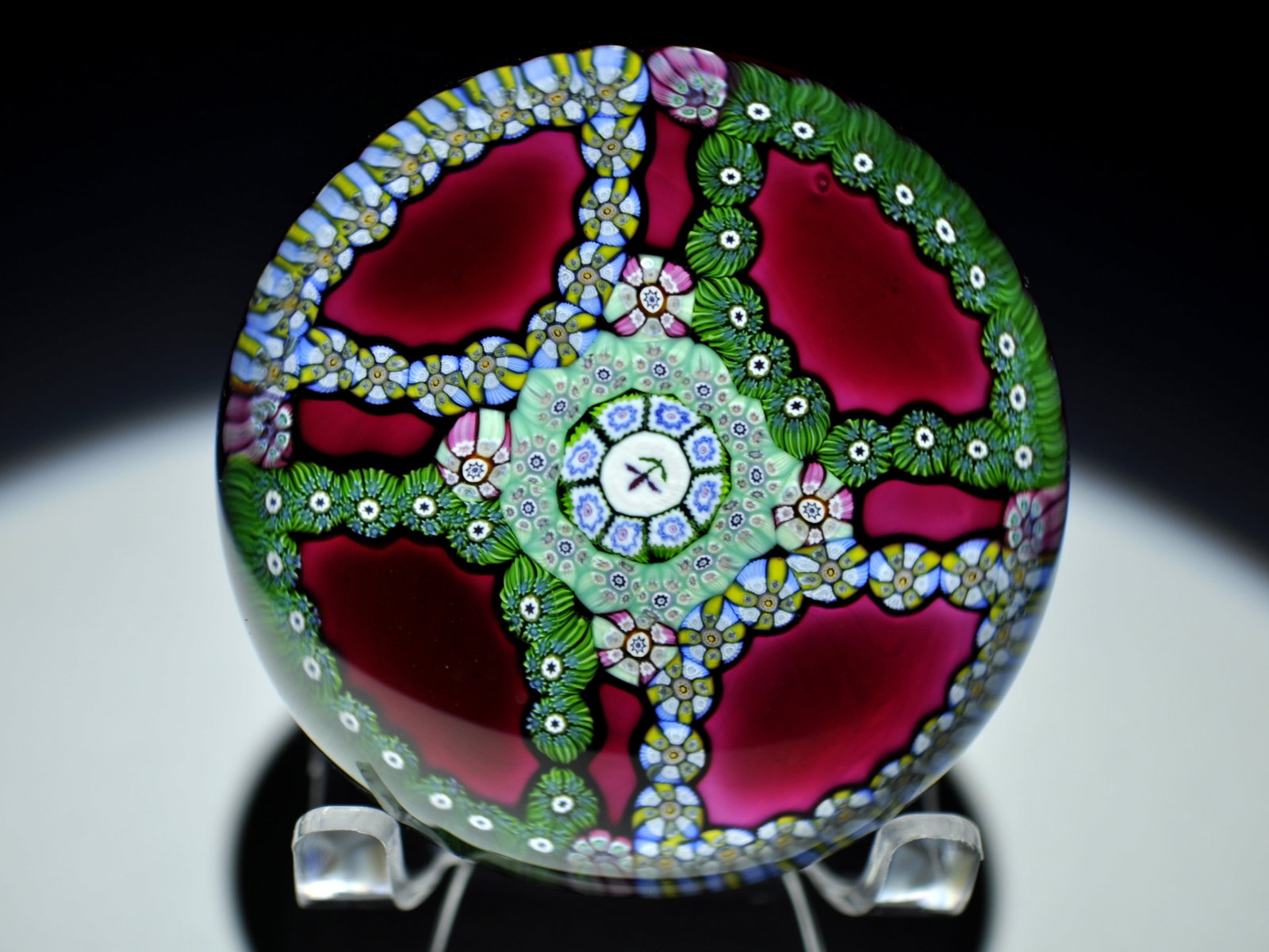 1974 Perthshire Millefiori Paperweight: Attributed Brand: Perthshire, Crieff Scotland Period: </