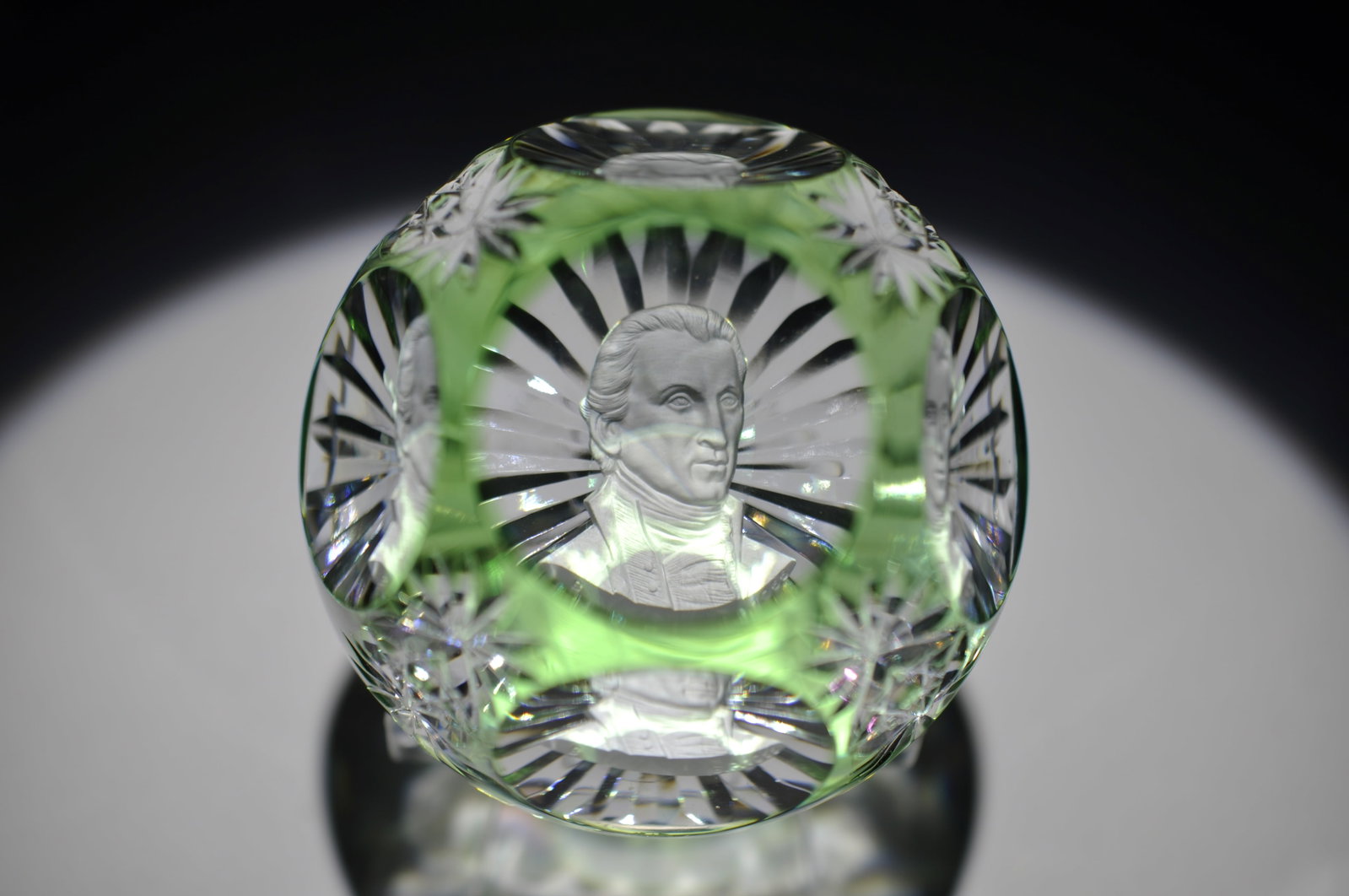 Baccarat James Monroe Cameo: Attributed Brand: Baccarat Period: CIrca 60-70s<