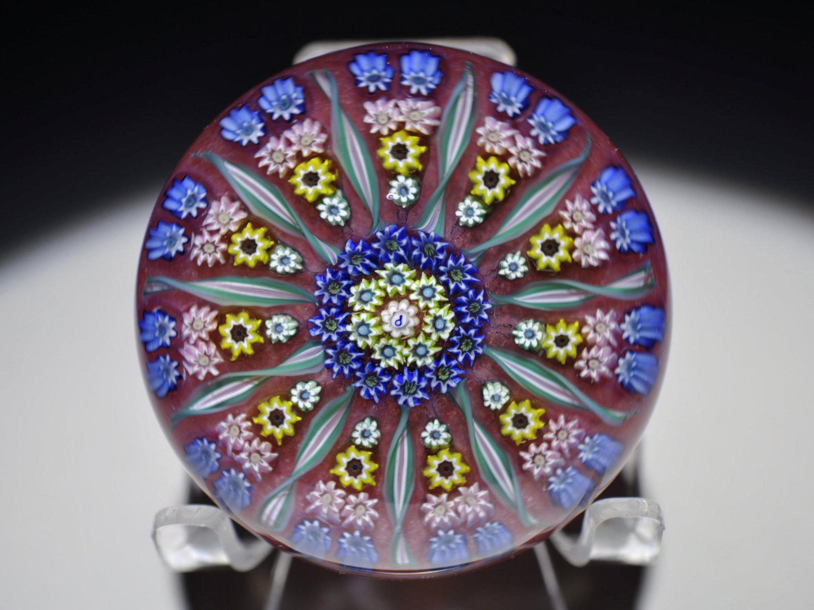 Perthshire PP1 Millefiori Weight: Attributed Brand: Perthshire, Crieff Scotland Period: