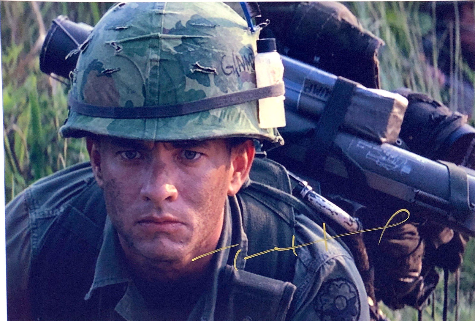 Tom Hanks Autograph Signed Forrest Gump Photo: Category: Autograph Photo CollectiblesSize: Width 8 inches x Height 10 inchesAutograph Includes: Tom HanksItem is in great condition with no damage, unframedIf image of documentation is not attached i
