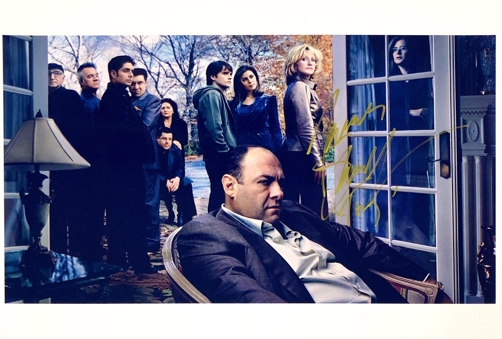 James Gandolfini Autograph Signed Sopranos Photo: Category: Autograph Photo CollectiblesSize: Width 8 inches x Height 10 inchesAutograph Includes: James GandolfiniItem is in great condition with no damage, unframedIf image of documentation is not att