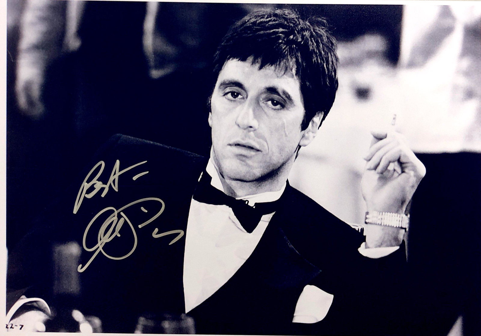 Al Pacino Autograph Signed Scarface Photo: Category: Autograph Photo CollectiblesSize: Width 8 inches x Height 10 inchesAutograph Includes: Al PacinoItem is in great condition with no damage, unframedIf image of documentation is not attached i