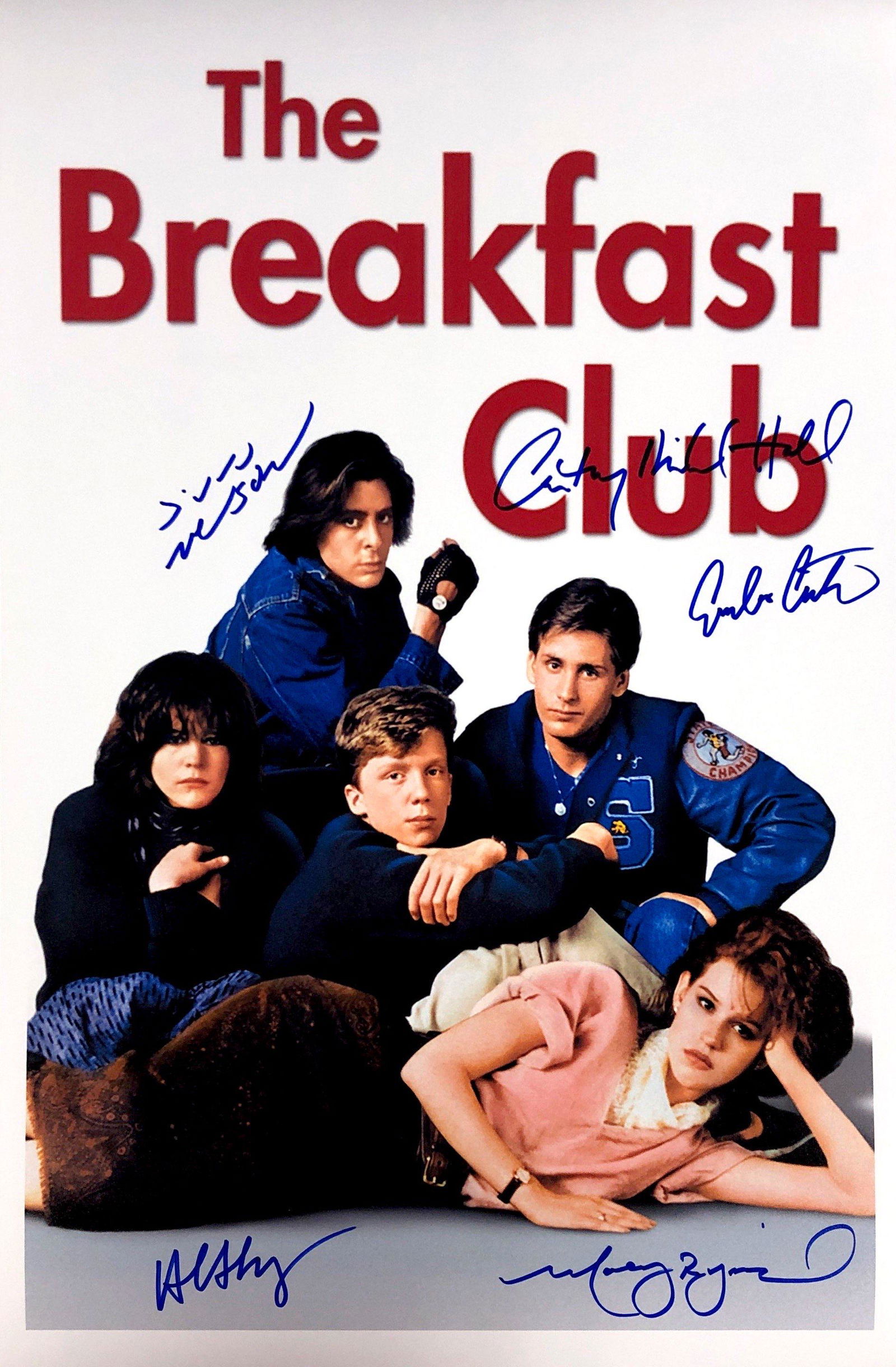 Emilio Estevez Judd Nelson Autograph Signed Breakfast: Category: Autograph CollectiblesSize: Width 16 inches x Height 11 inchesAutograph Includes: Molly Ringwald, Emilio Estevez, Judd Nelson, Ally Sheedy, Anthony Michael HallItem is in great condition wit