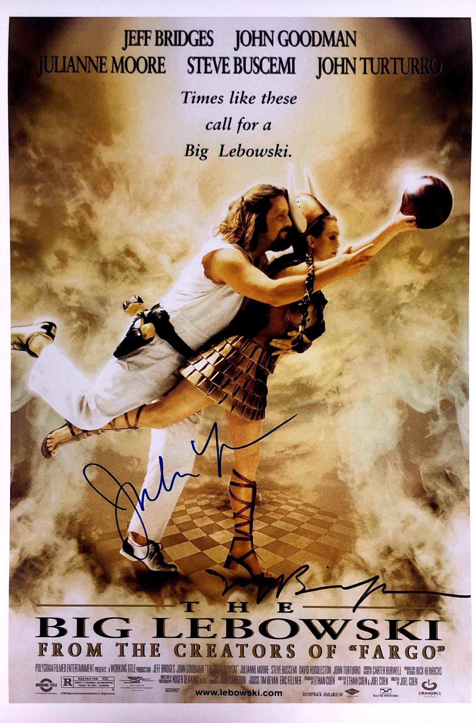 Jeff bridges Julianne Moore Autograph Signed Big: Category: Autograph CollectiblesSize: Width 16 inches x Height 11 inchesAutograph Includes: Jeff bridges, Julianne MooreItem is in great condition with no damage, unframedIf image of documentation is 