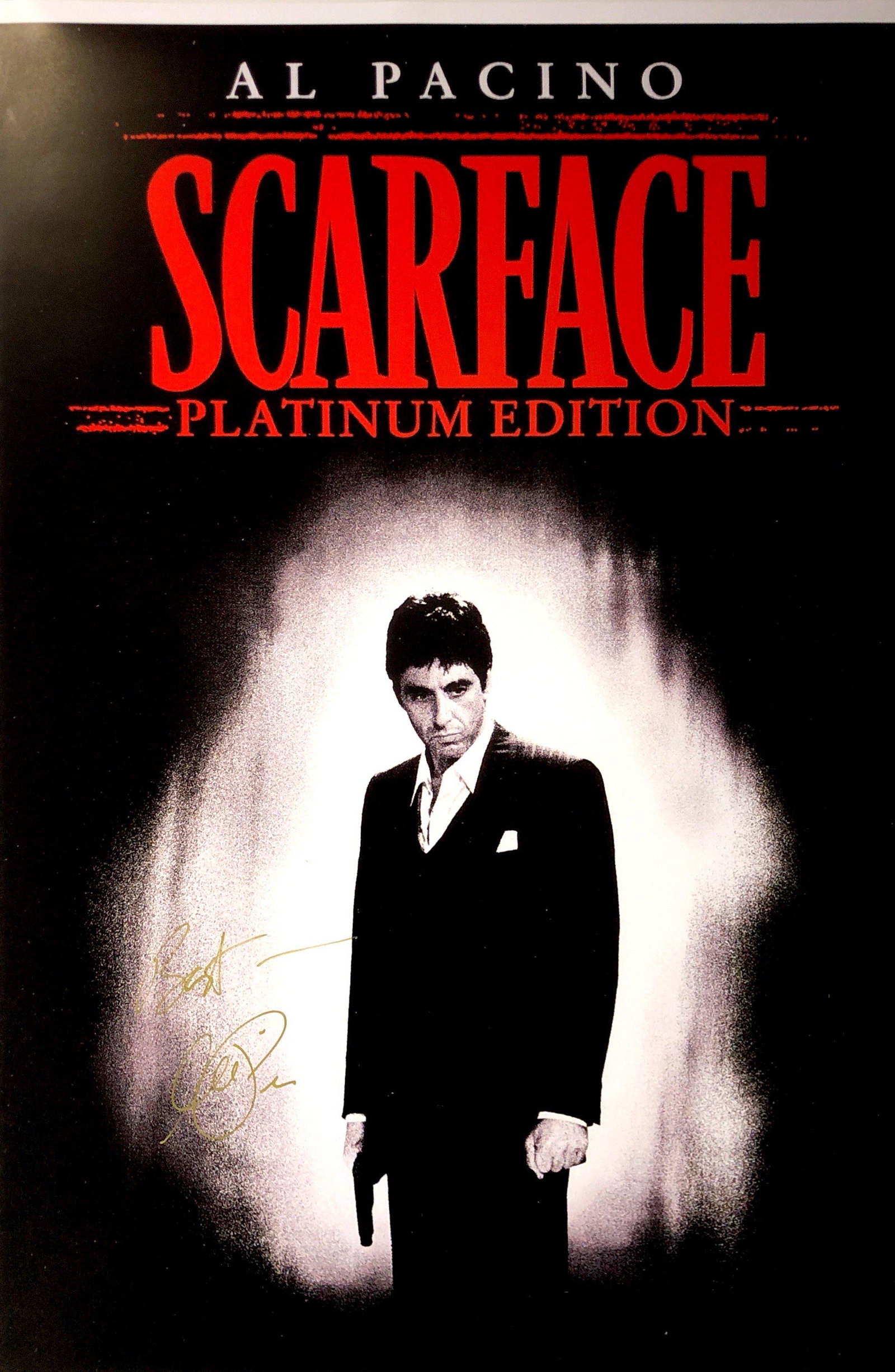 Al Pacino Autograph Signed SCARFACE Poster: Category: Autograph CollectiblesSize: Width 24 inches x Height 36 inchesAutograph Includes: Al PacinoItem is in great condition with no damage, unframedIf image of documentation is attached in the lis