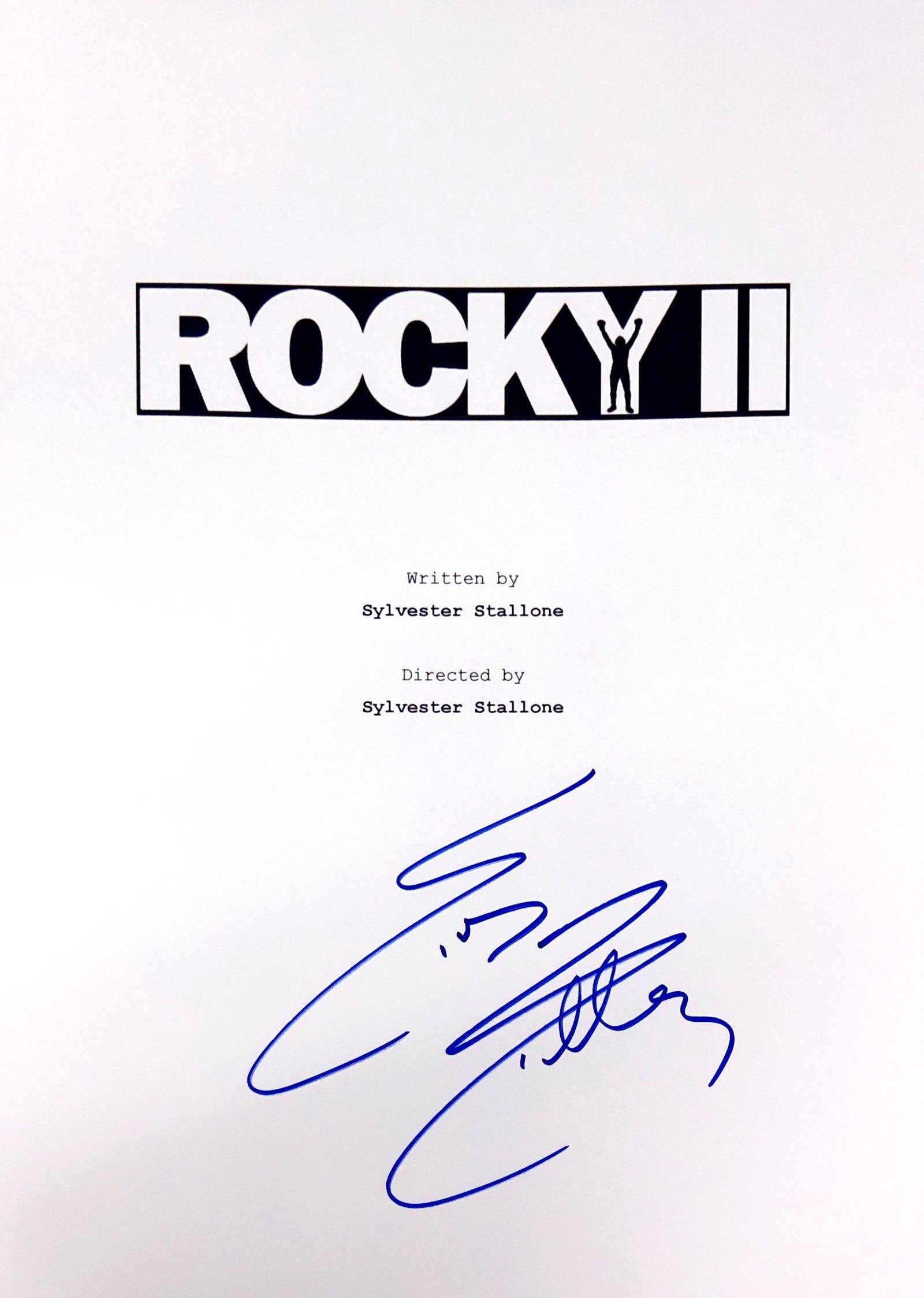 Sylvester Stallone Autograph Signed Rocky Script Cover: Category: Autograph CollectiblesSize: Width 8 inches x Height 10 inchesAutograph Includes: Sylvester StalloneItem is in great condition with no damage, unframedIf image of documentation is attached in