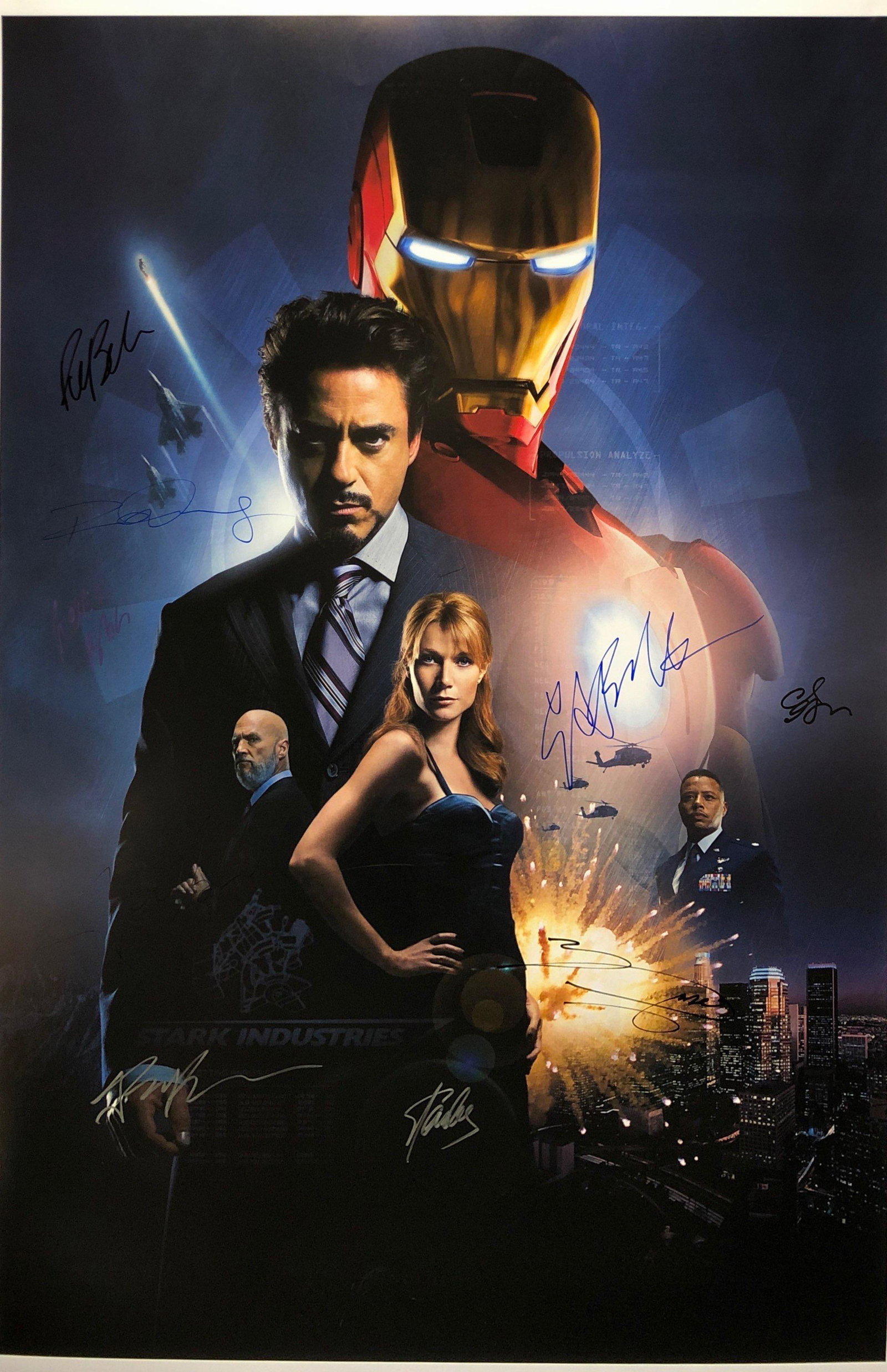 Iron Man Poster Robert Downey Jr. Stan Lee Autographed: Category: Autograph Photo CollectiblesItem is in great condition with no damage, unframed If image of documentation is not attached in the listing, the lot is sold without documents. Please review our