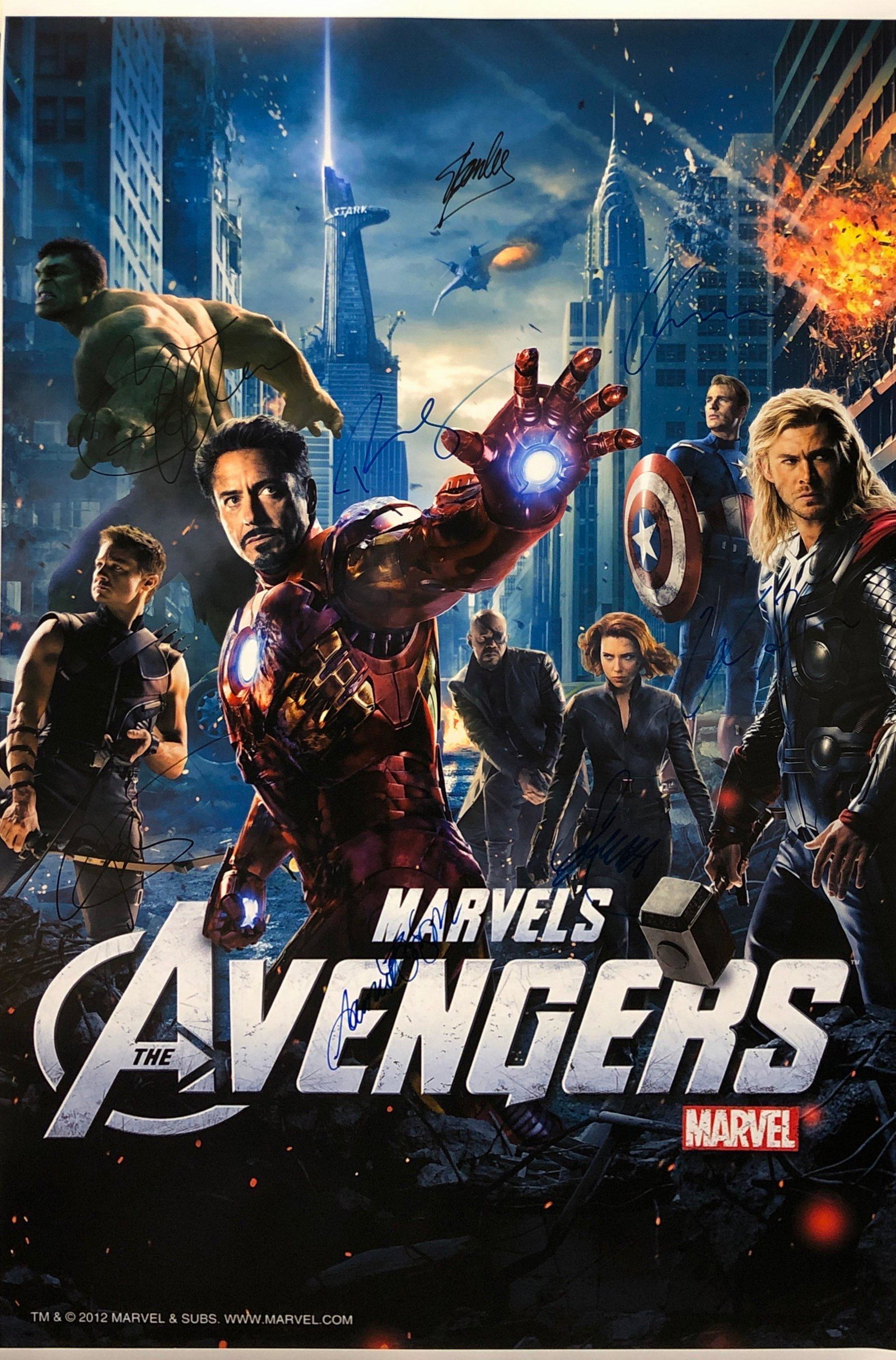 Avengers 1 Poster Robert Downy Jr Chris Evans: Category: Autograph Photo CollectiblesItem is in great condition with no damage, unframed If image of documentation is not attached in the listing, the lot is sold without documents. Please review our