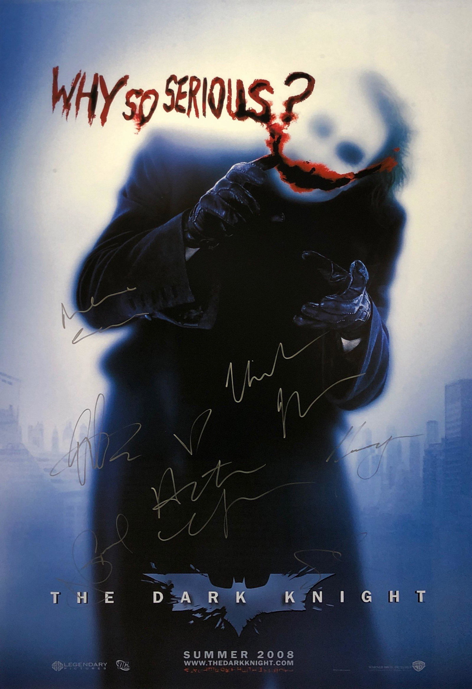 Batman Dark Knight Poster Christian Bale Gary Oldman: Category: Autograph Photo CollectiblesItem is in great condition with no damage, unframed If image of documentation is not attached in the listing, the lot is sold without documents. Please review our
