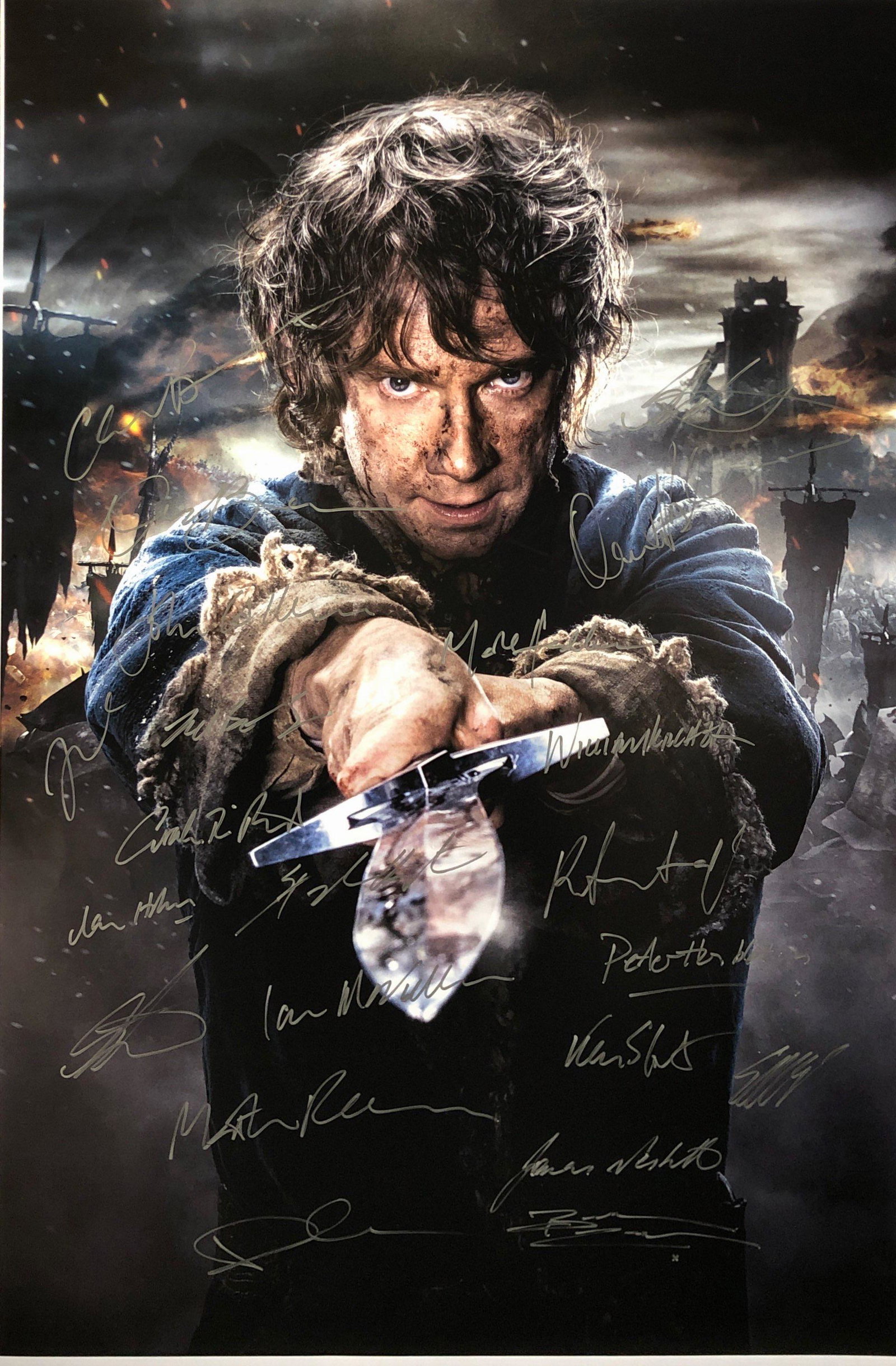 Hobbit Poster Ian McKellen Martin Freeman Autographed: Category: Autograph Photo CollectiblesItem is in great condition with no damage, unframed If image of documentation is not attached in the listing, the lot is sold without documents. Please review our