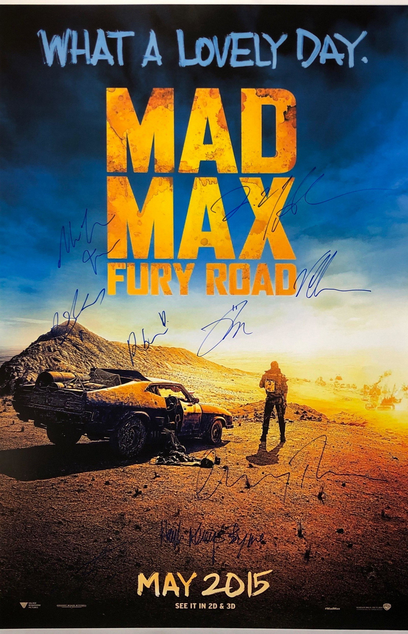 Mad Max Tom Hardy Poster Autographed Signed: Category: Autograph Photo CollectiblesItem is in great condition with no damage, unframed If image of documentation is not attached in the listing, the lot is sold without documents. Please review our