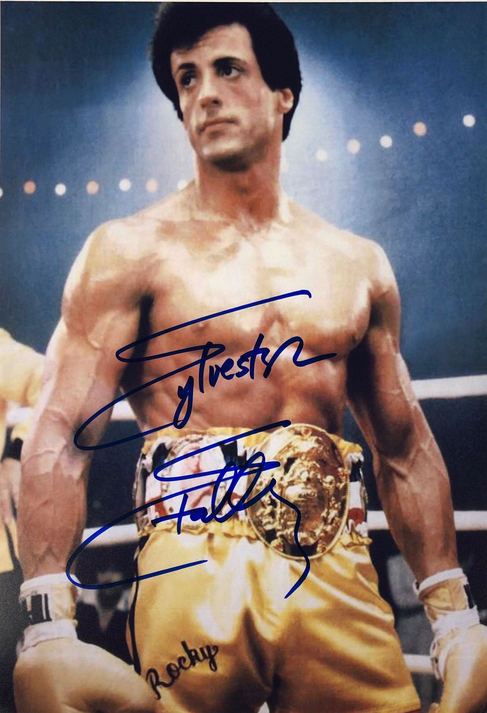 Rocky Sylvester Stallone Photo Autographed Signed: Category: Autograph Photo CollectiblesItem is in great condition with no damage, unframed If image of documentation is not attached in the listing, the lot is sold without documents. Please review our