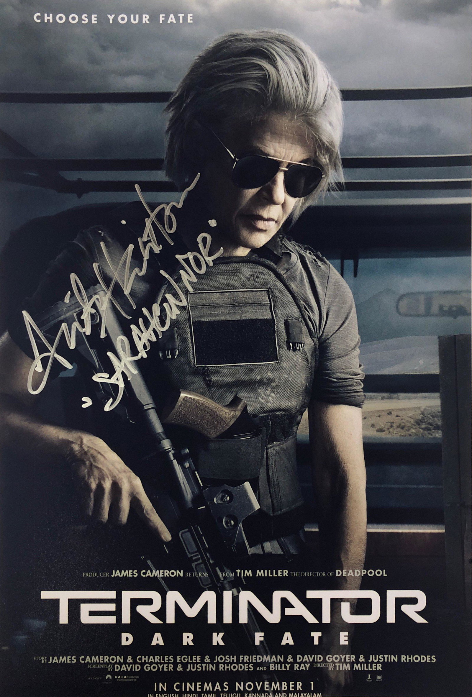 Terminator Dark Fate Photo Linda Hamilton Autographed: Category: Autograph Photo CollectiblesItem is in great condition with no damage, unframed If image of documentation is not attached in the listing, the lot is sold without documents. Please review our