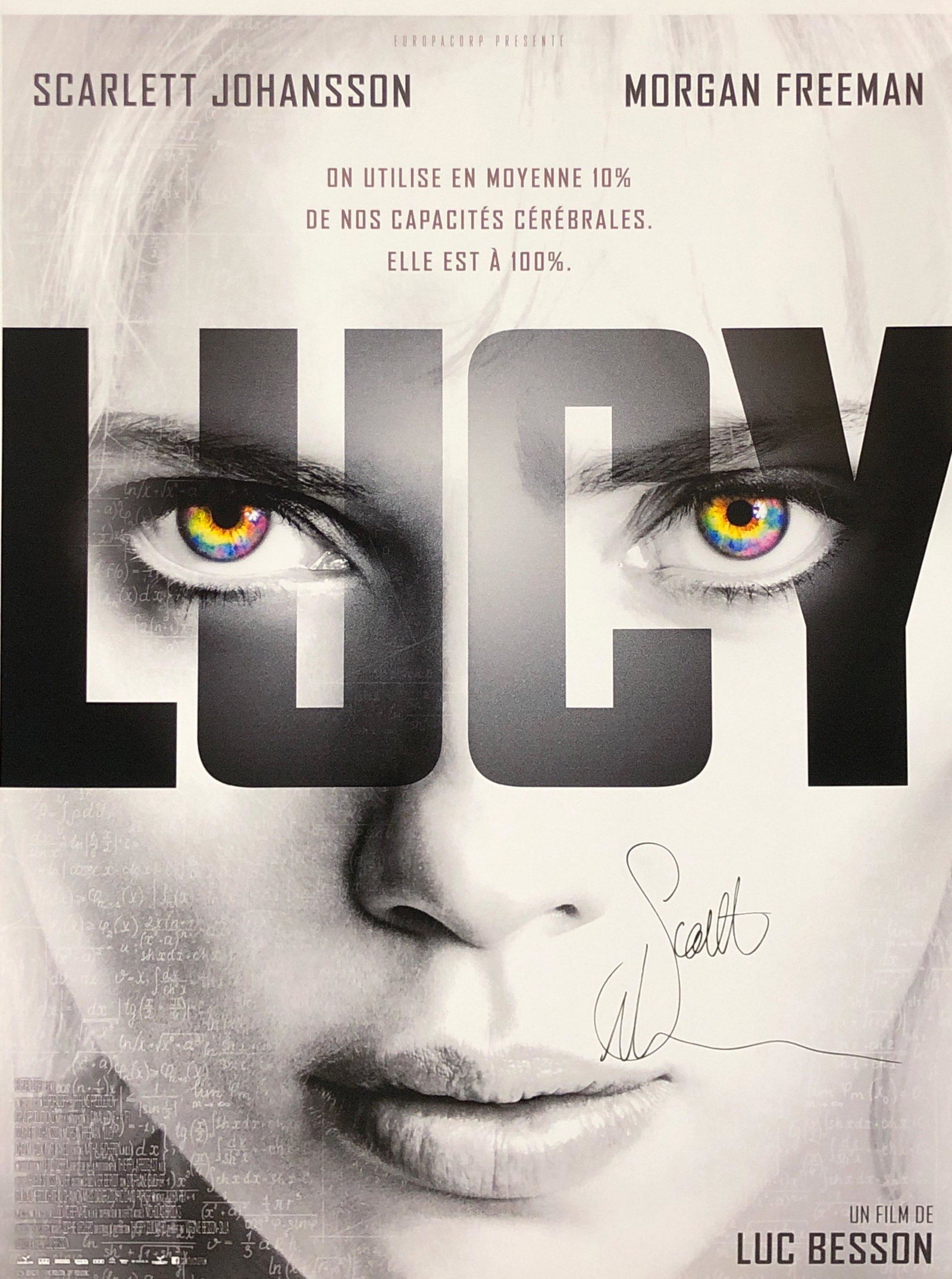 Lucy Scarlett Johansson Poster Signed: Category: Autograph Photo CollectiblesItem is in great condition with no damage, unframed If image of documentation is not attached in the listing, the lot is sold without documents. Please review our