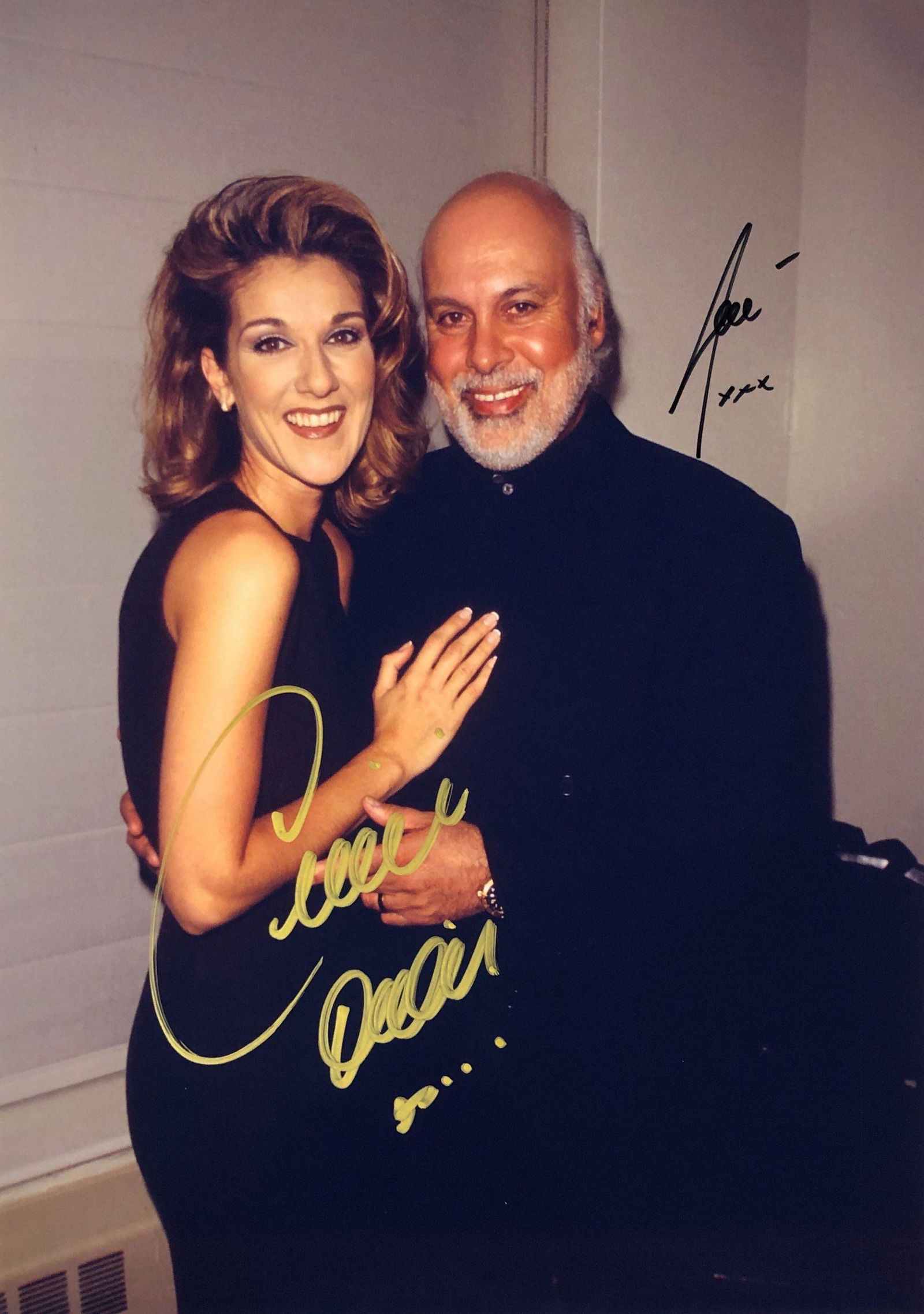 Celine Dion Signed Photo Rene Angelil: Category: Autograph Photo CollectiblesItem is in great condition with no damage, unframed If image of documentation is not attached in the listing, the lot is sold without documents. Please review our