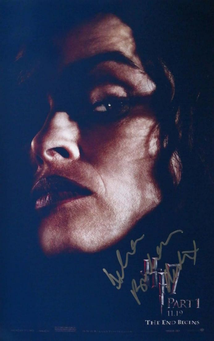 Helena Bonham Carter Harry Potter Deathly Hallows 1: Autographed by:Helena Bonham CarterSize: 8" x 10"Category: Autograph CollectiblesItem is in great condition with no damage, unframed If image of documentation is not attached in the listing, the lot i