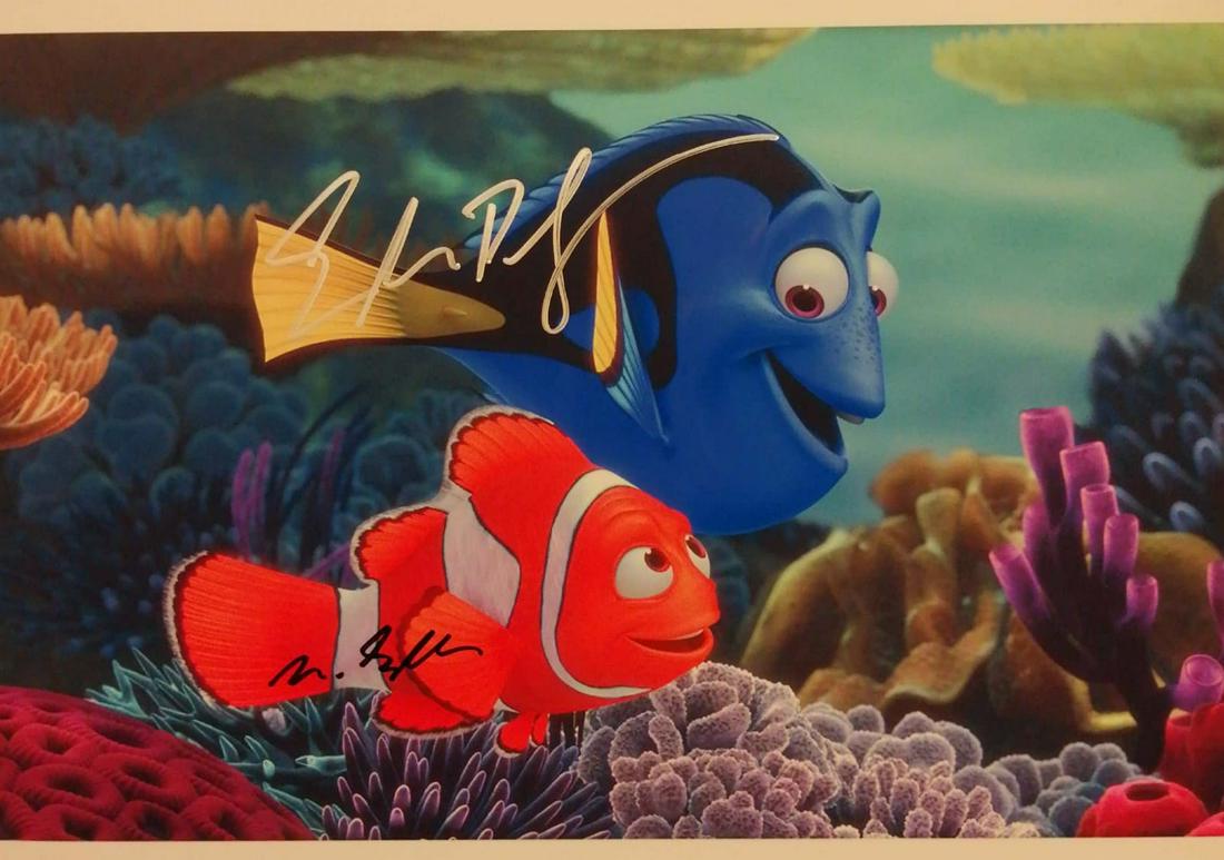 Finding Nemo Albert Brooks Ellen DeGeneres Signed Photo: Autographed by:Albert Brooks, Ellen DeGeneresSize: 8" x 10"Authentication Code: PC38358Item is in great condition with no damage, unframed If image of documentation is not attached in the listing, the