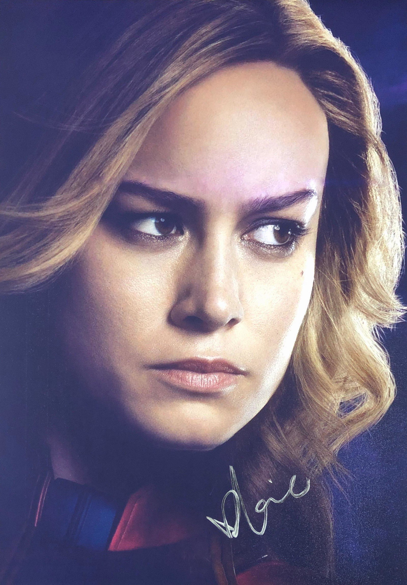Avengers Endgame Brie Larson Signed Photo: Autographed by:Brie LarsonSize: 8" x 10"Authentication Code: PC38395Item is in great condition with no damage, unframed If image of documentation is not attached in the listing, the lot is sold withou