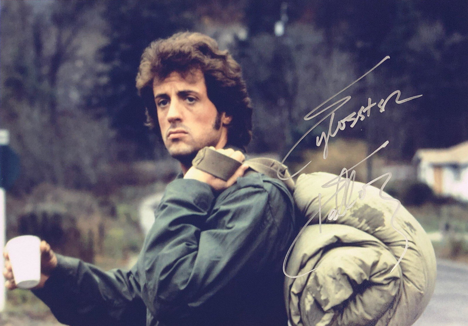 Rambo Sylvester Stallone Signed Photo: Autographed by:Sylvester StalloneSize: 8" x 10"Authentication Code: PC38273Item is in great condition with no damage, unframed If image of documentation is not attached in the listing, the lot is sold