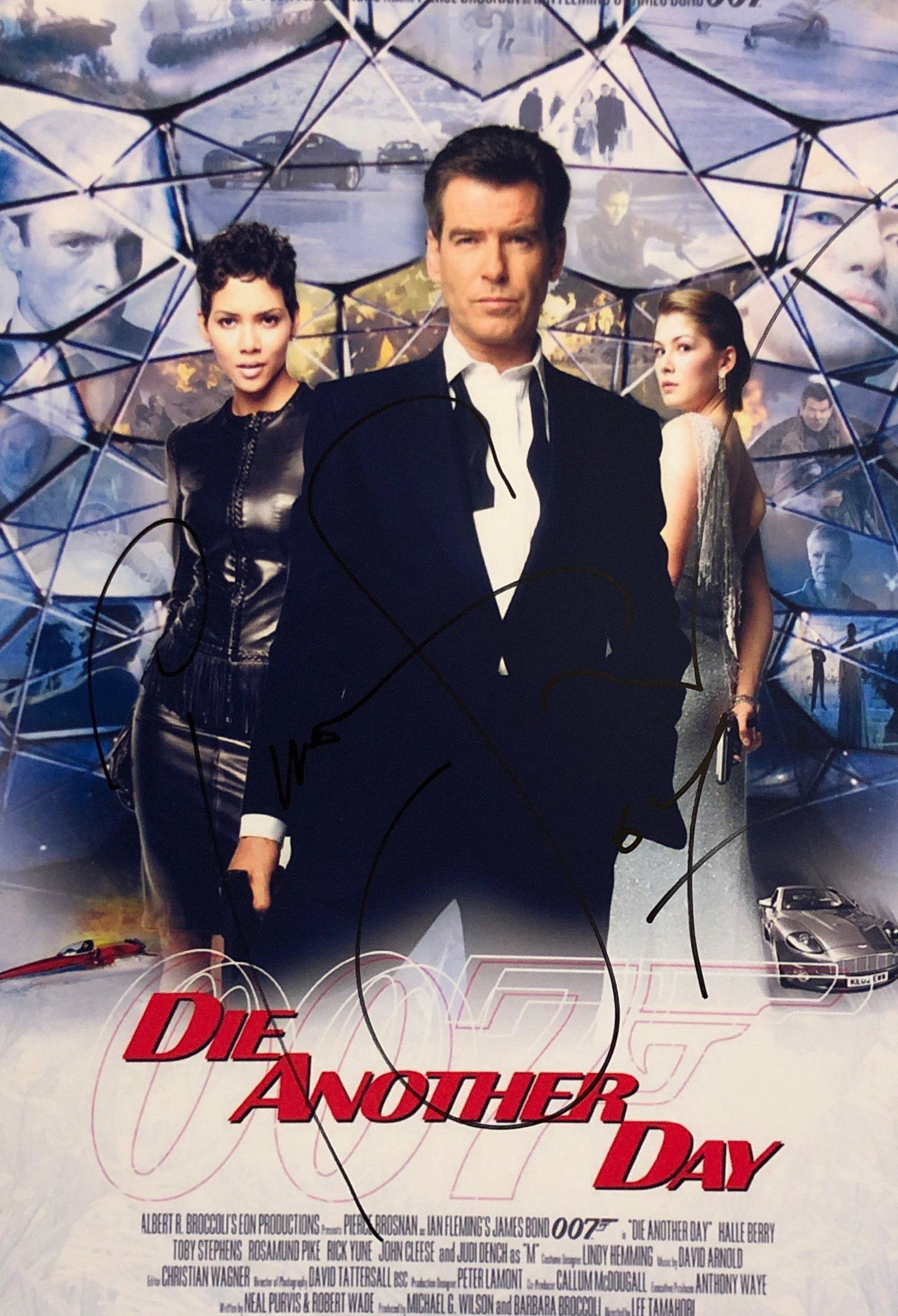 James Bond 007 Die Another Day Signed Photo: Autographed by:Pierce BrosnanSize: 8" x 10"Authentication Code: PC38113Item is in great condition with no damage, unframed If image of documentation is not attached in the listing, the lot is sold wit